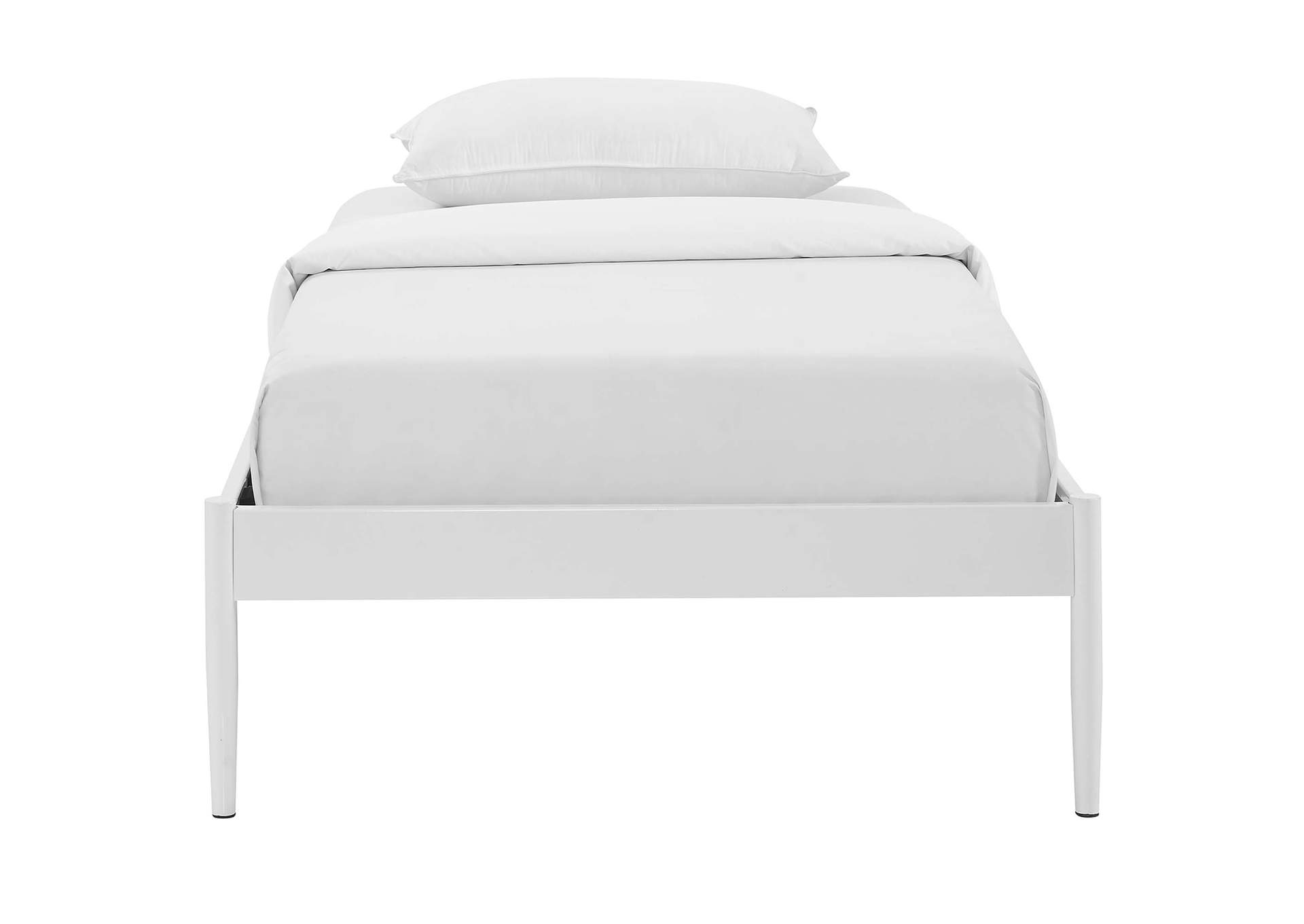 White Elsie Twin Bed Frame,Modway