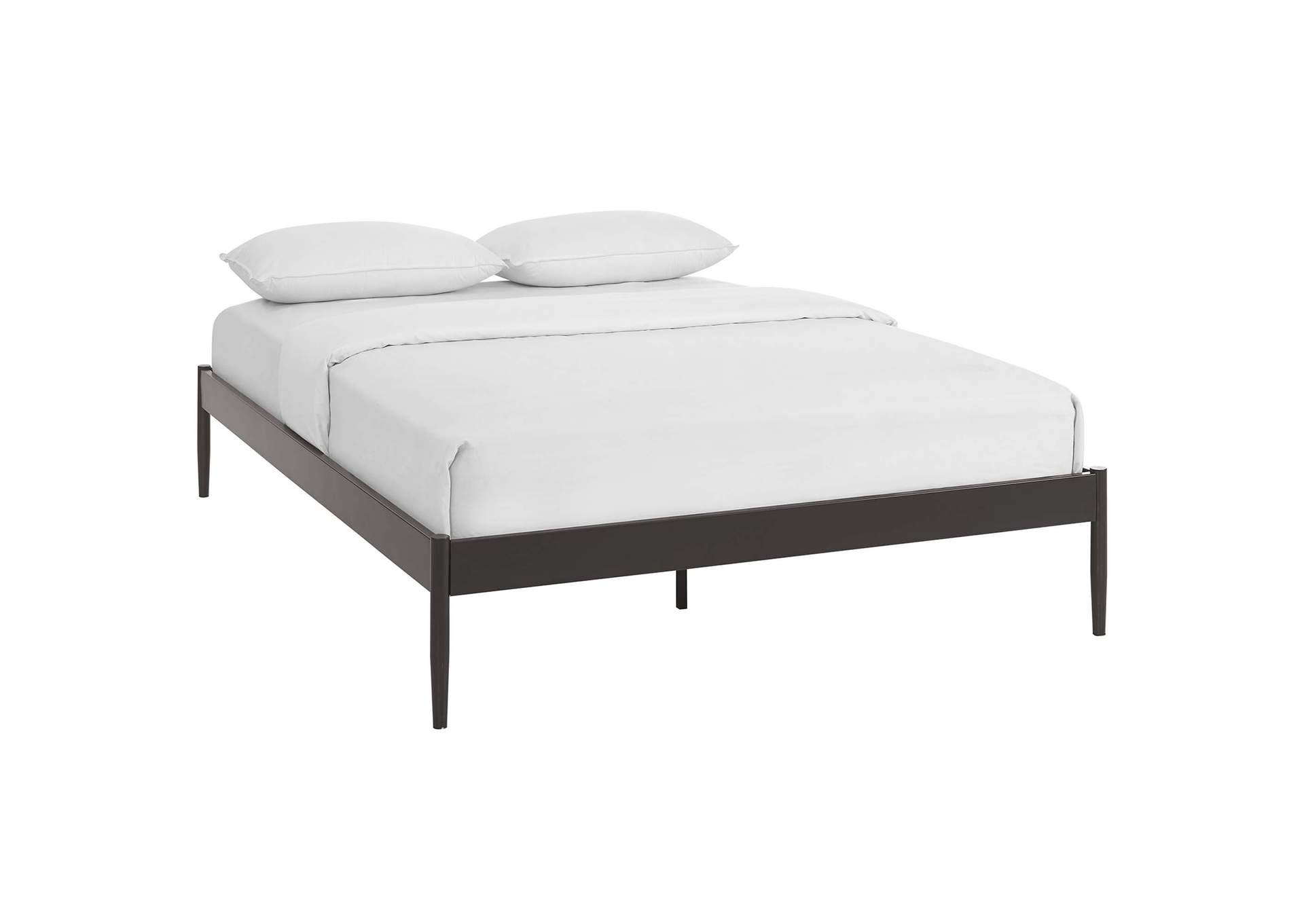 Brown Elsie Queen Bed Frame,Modway