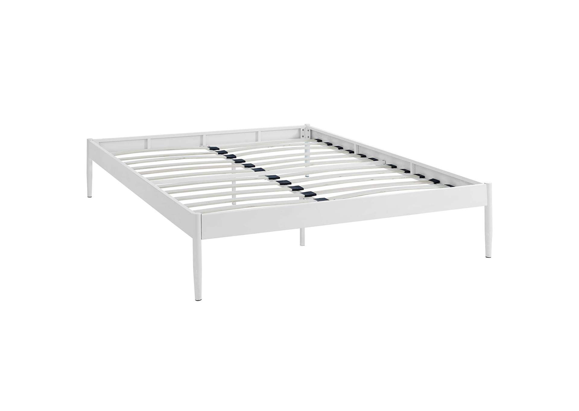 White Elsie Queen Bed Frame,Modway