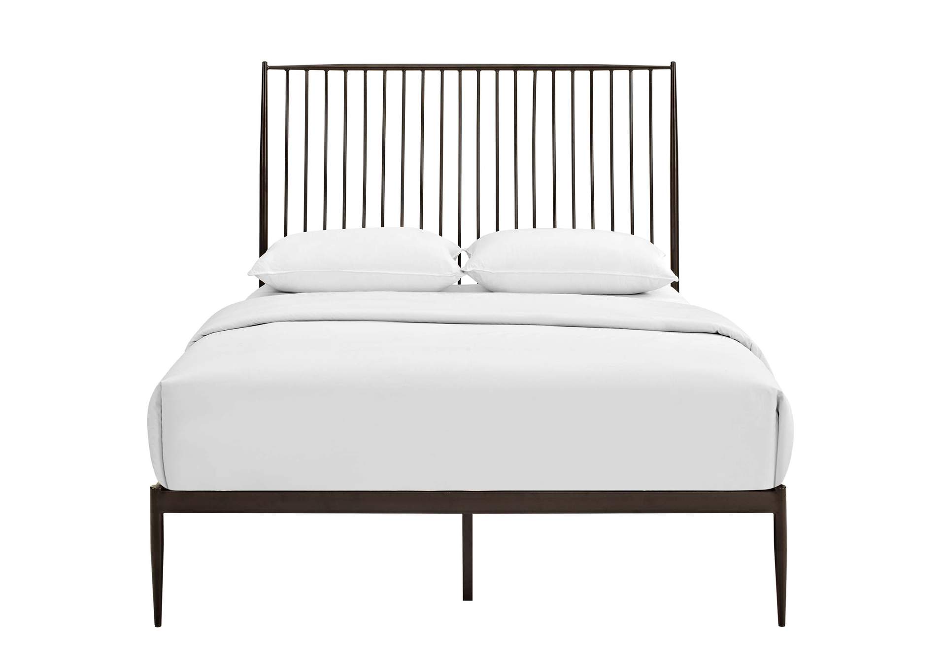 Brown Annika Queen Platform Bed,Modway