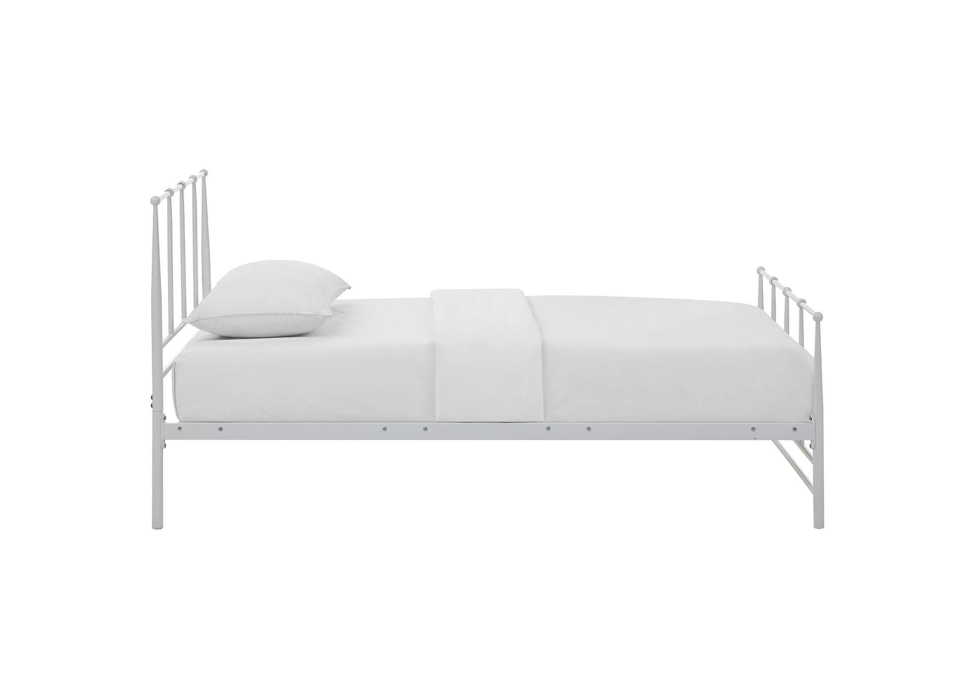 White Estate Twin Bed,Modway