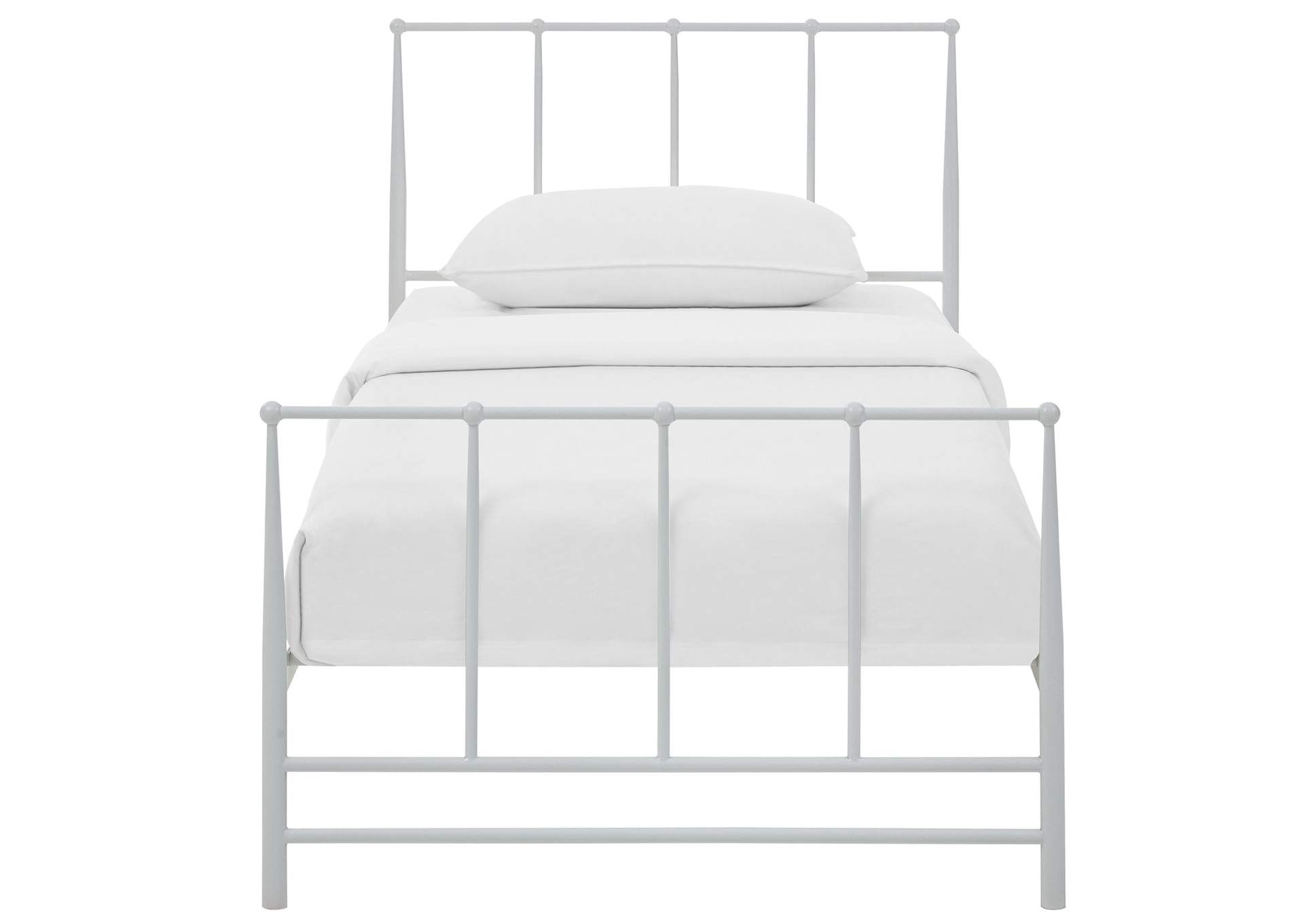 White Estate Twin Bed,Modway