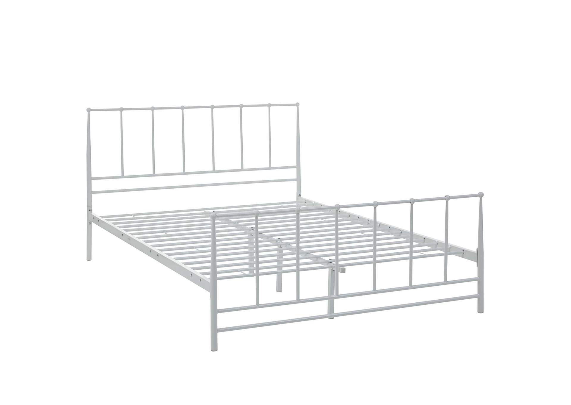 White Estate Queen Bed,Modway