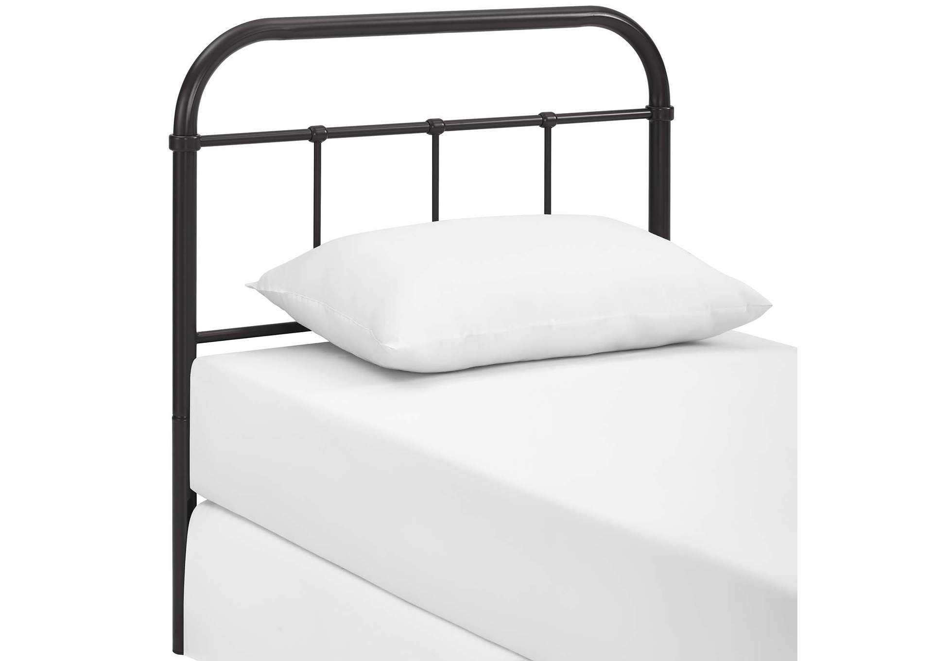 Serena Brown Twin Steel Headboard,Modway