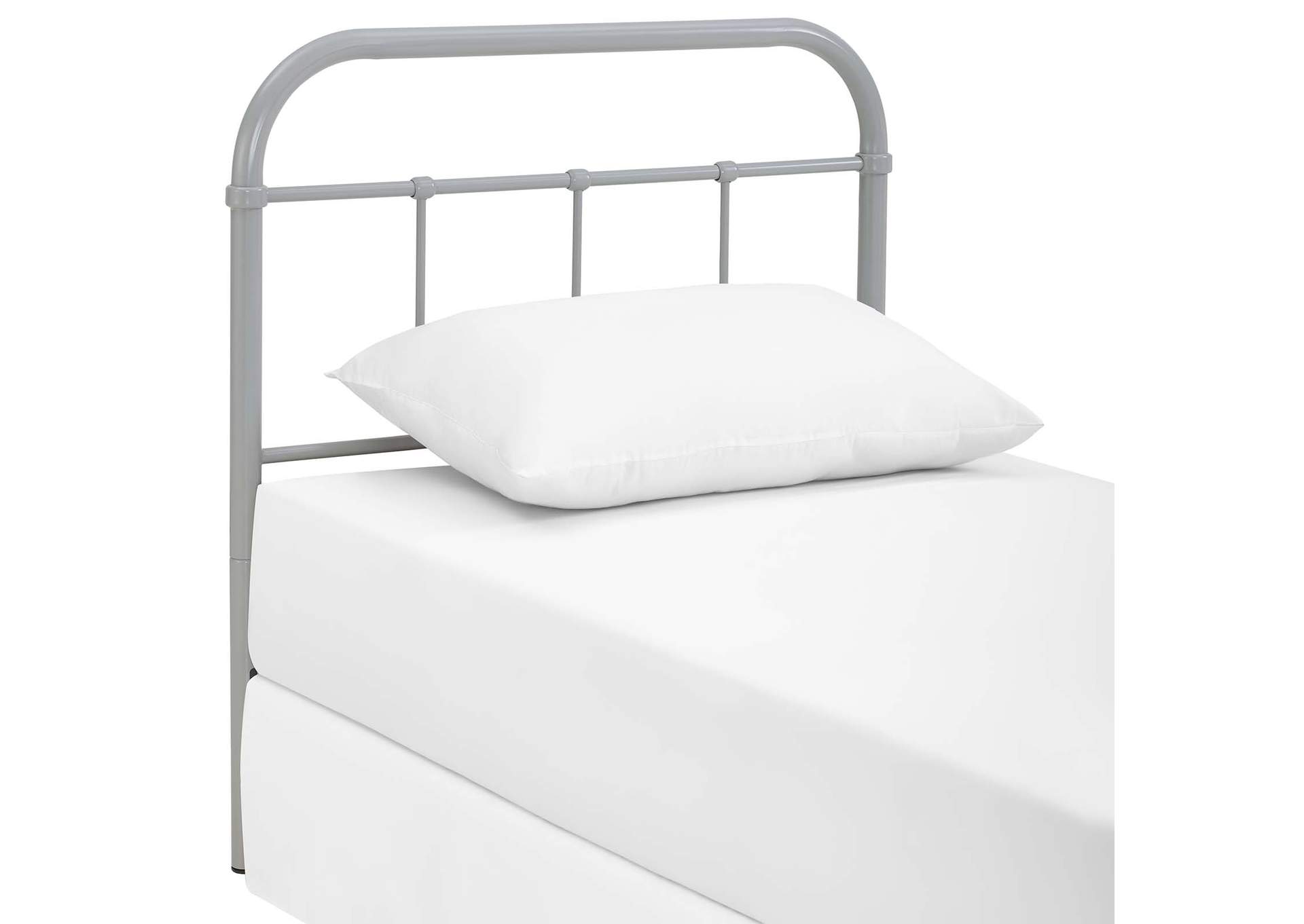 Serena Gray Twin Steel Headboard,Modway