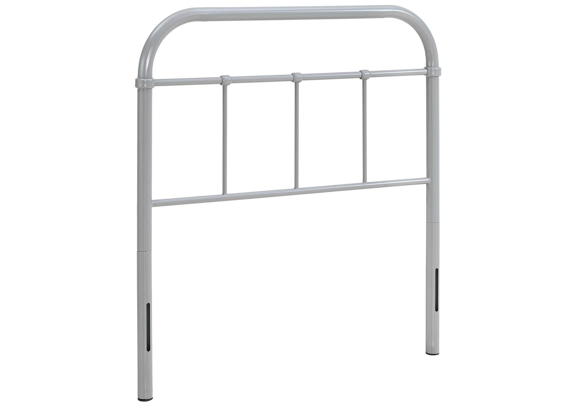 Serena Gray Twin Steel Headboard,Modway