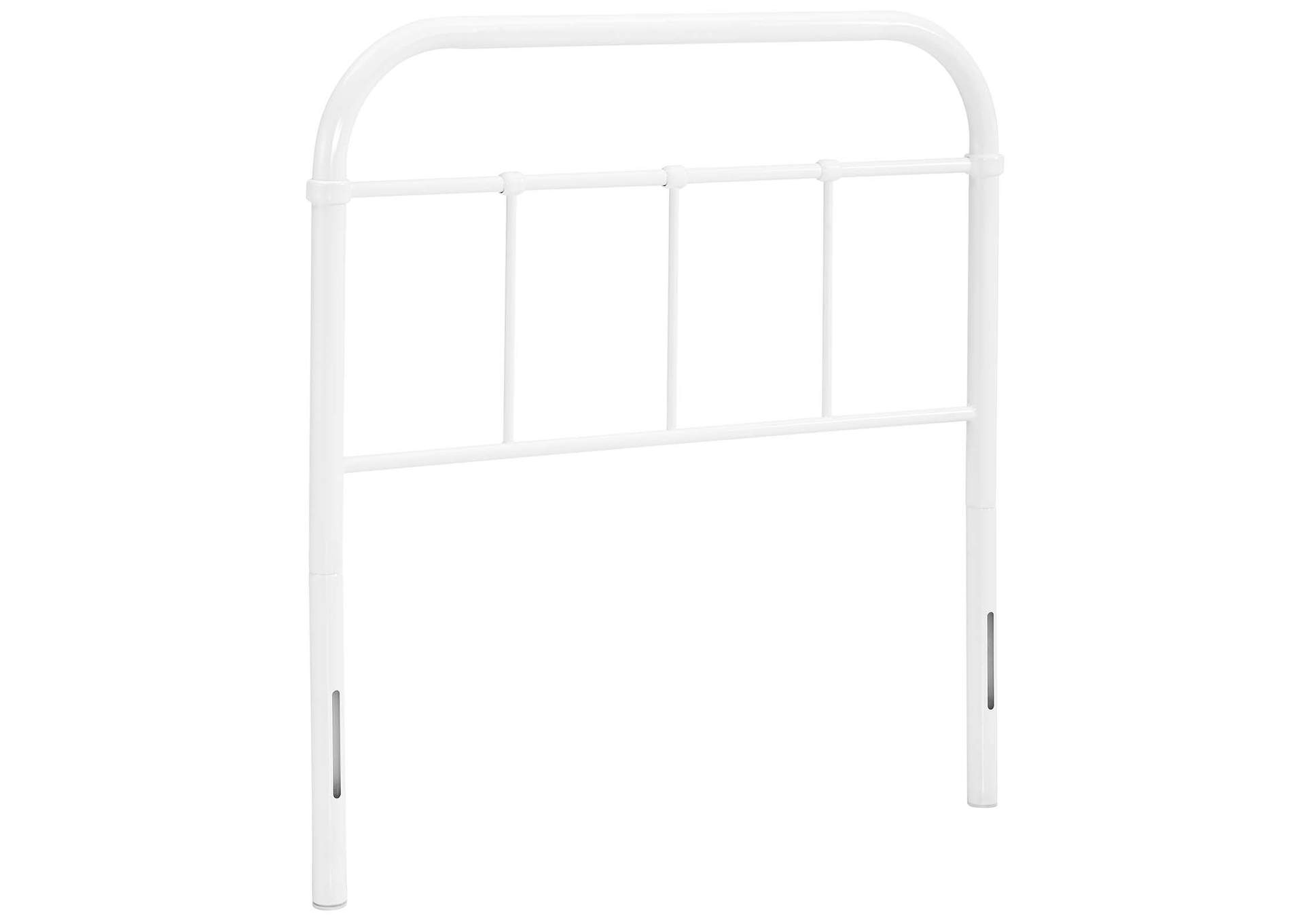 Serena White Twin Steel Headboard,Modway