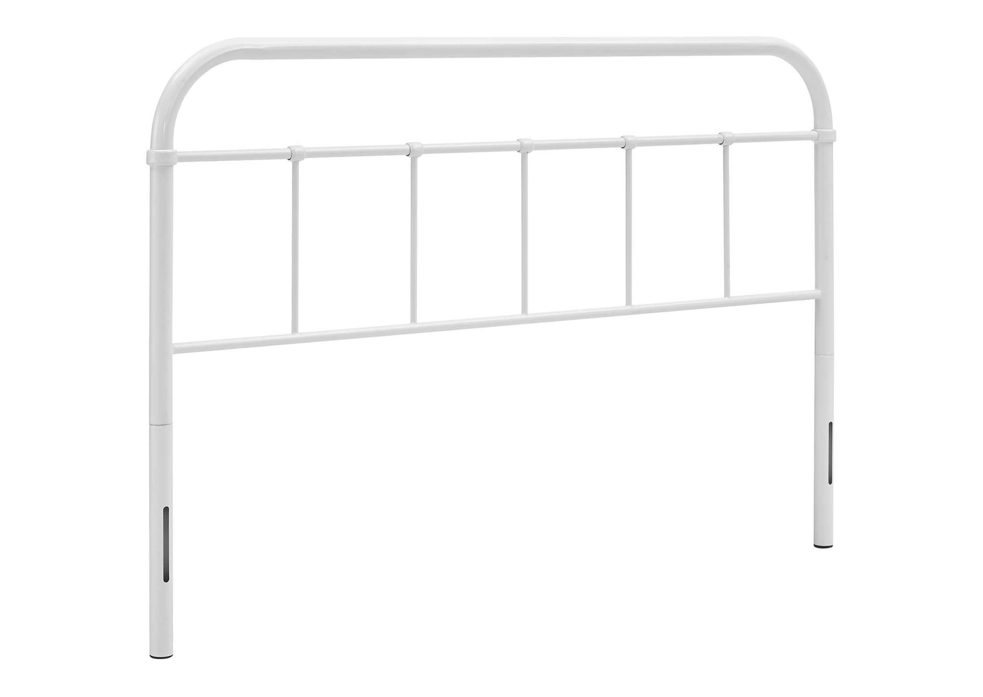 Serena White Full Steel Headboard,Modway