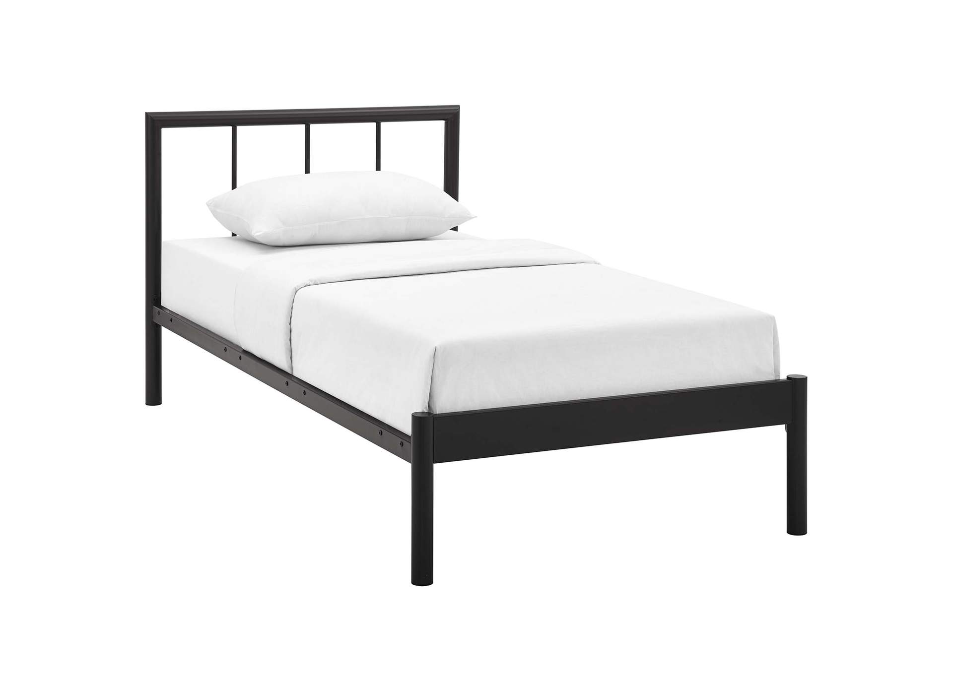 Brown Gwen Twin Bed Frame,Modway