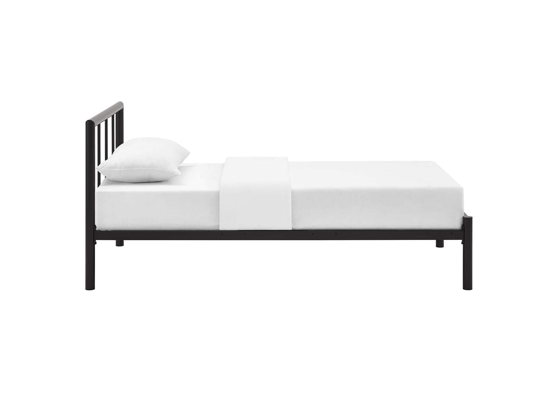 Brown Gwen Twin Bed Frame,Modway