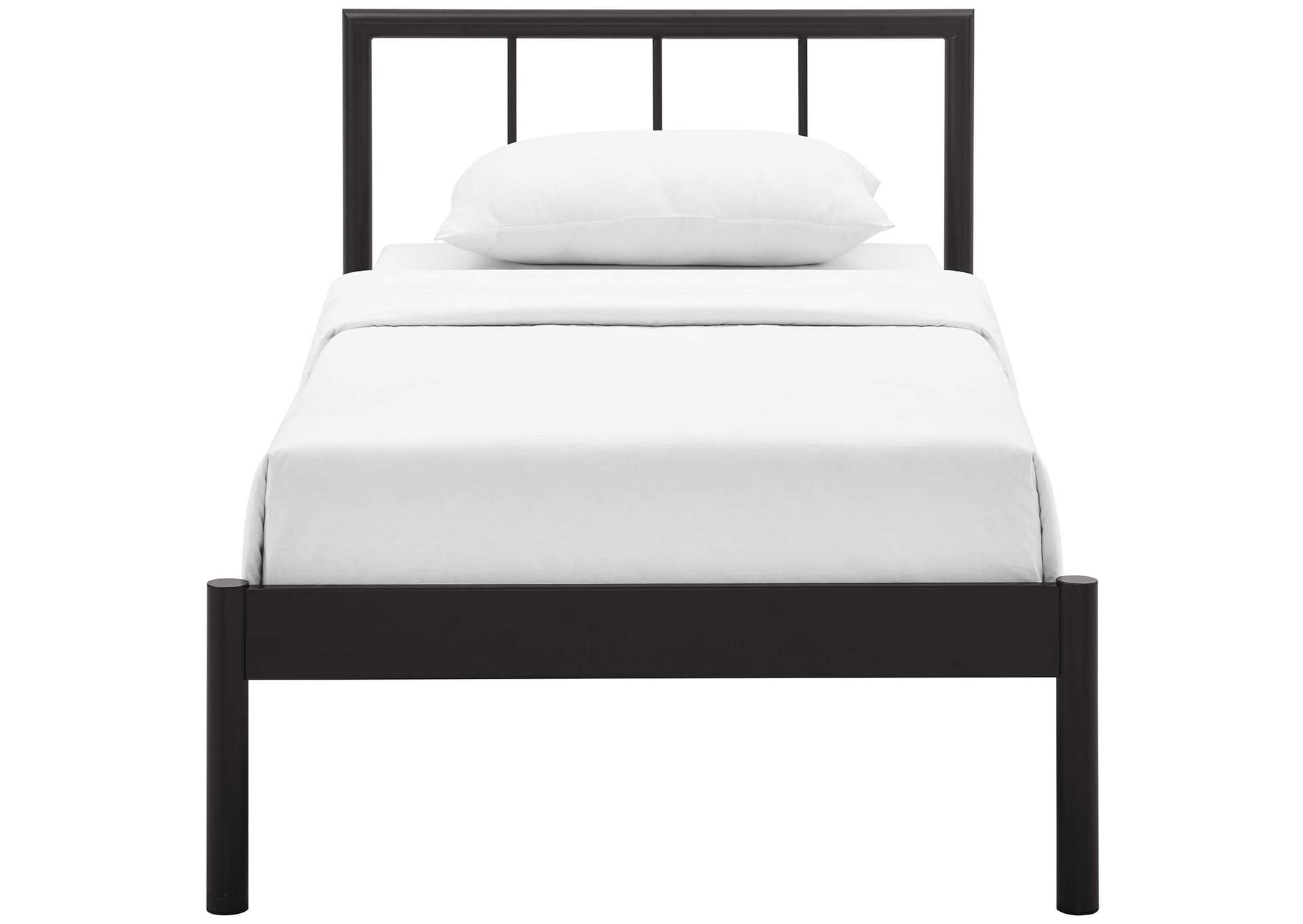 Brown Gwen Twin Bed Frame,Modway