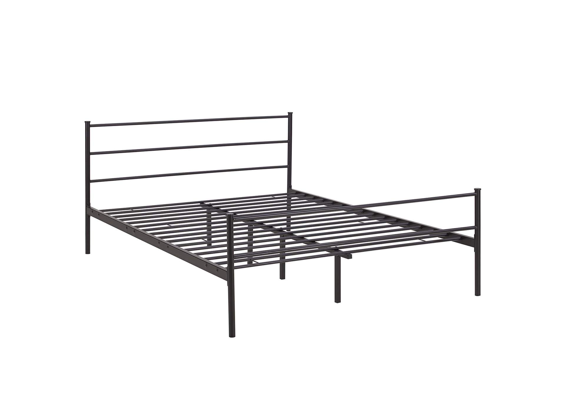 Brown Alina Queen Platform Bed Frame,Modway
