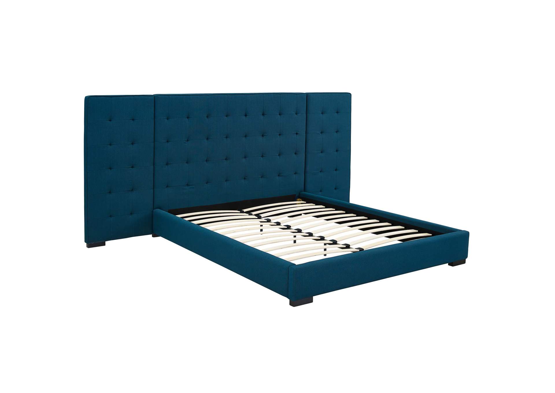 Azure Sierra Queen Upholstered Fabric Platform Bed,Modway