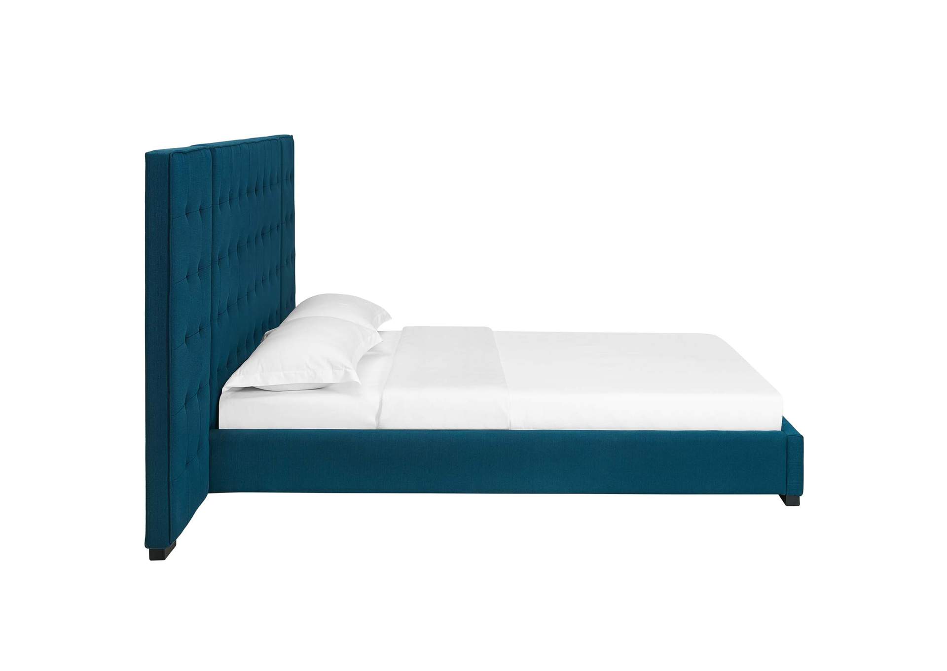 Azure Sierra Queen Upholstered Fabric Platform Bed,Modway