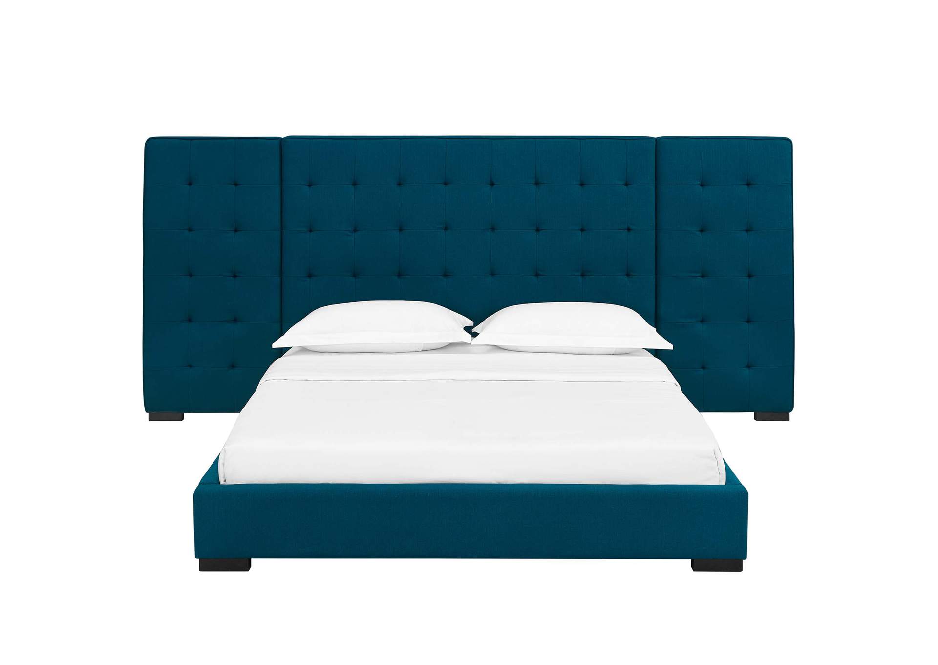 Azure Sierra Queen Upholstered Fabric Platform Bed,Modway