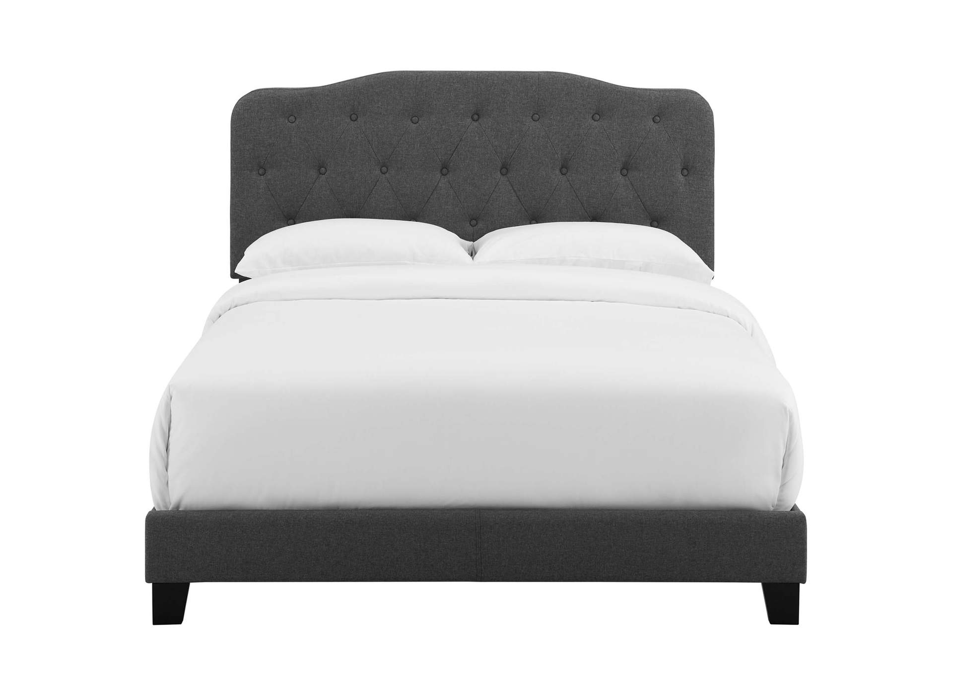 Gray Amelia Full Upholstered Bed - Fabric,Modway