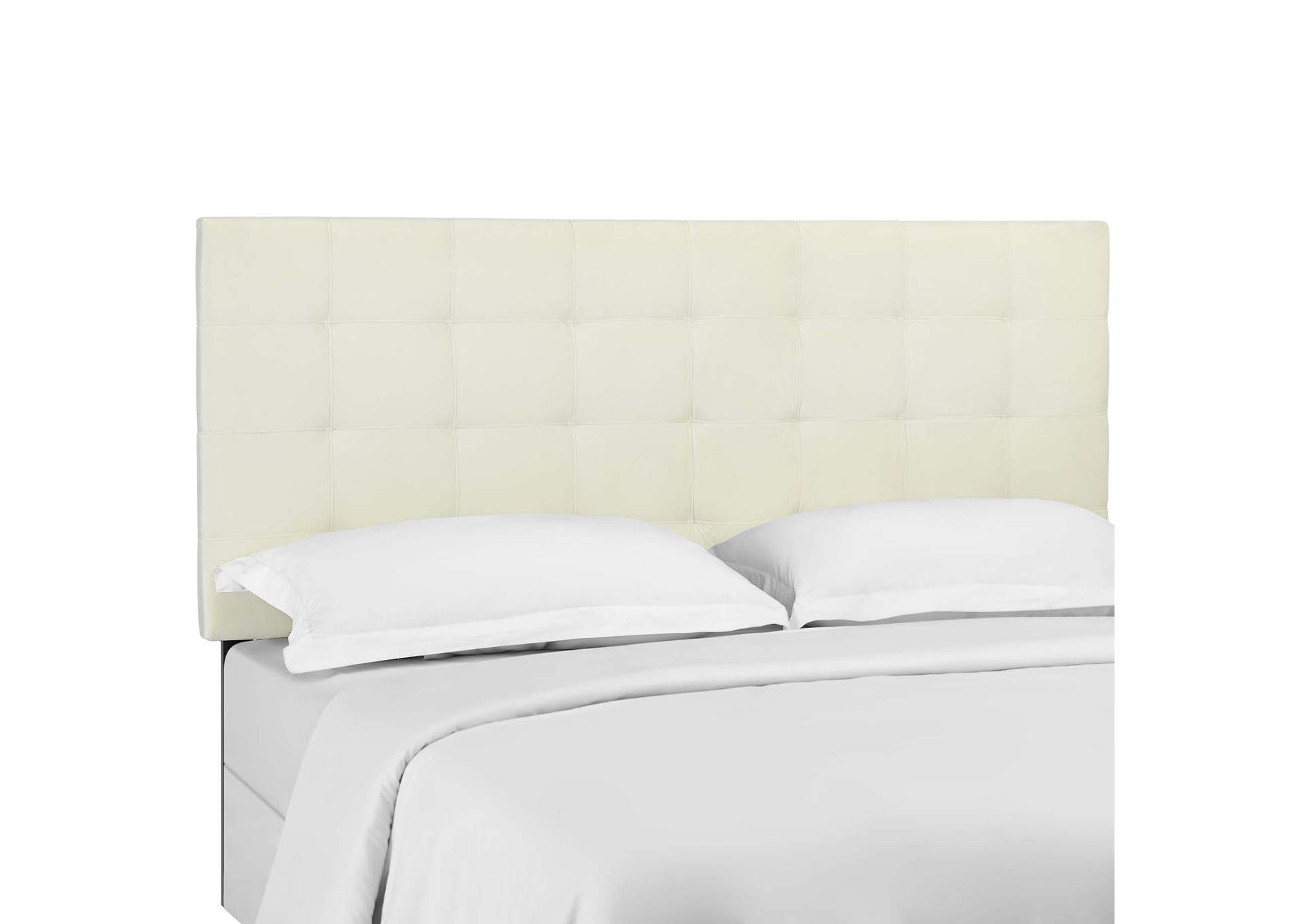 Paisley Ivory Tufted Twin Upholstered Performance Velvet Headboard,Modway