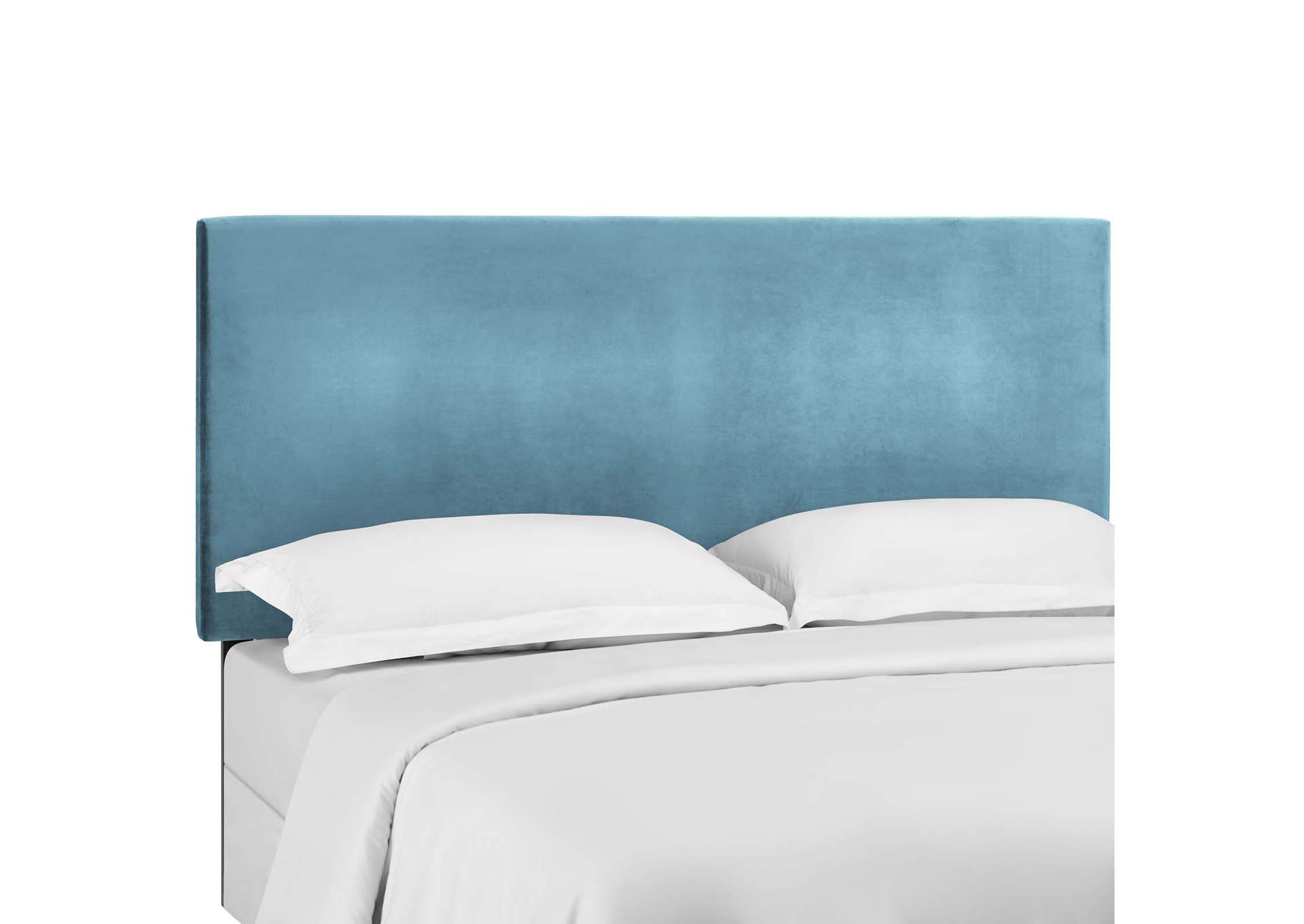 Taylor Sea Blue Twin Upholstered Performance Velvet Headboard,Modway