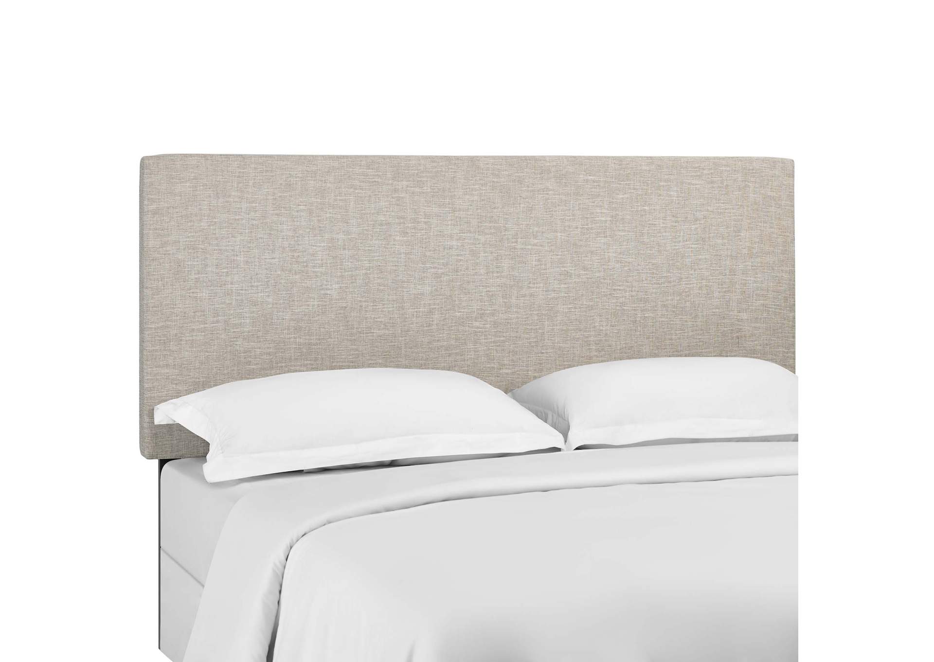 Taylor Beige Full / Queen Upholstered Linen Fabric Headboard,Modway