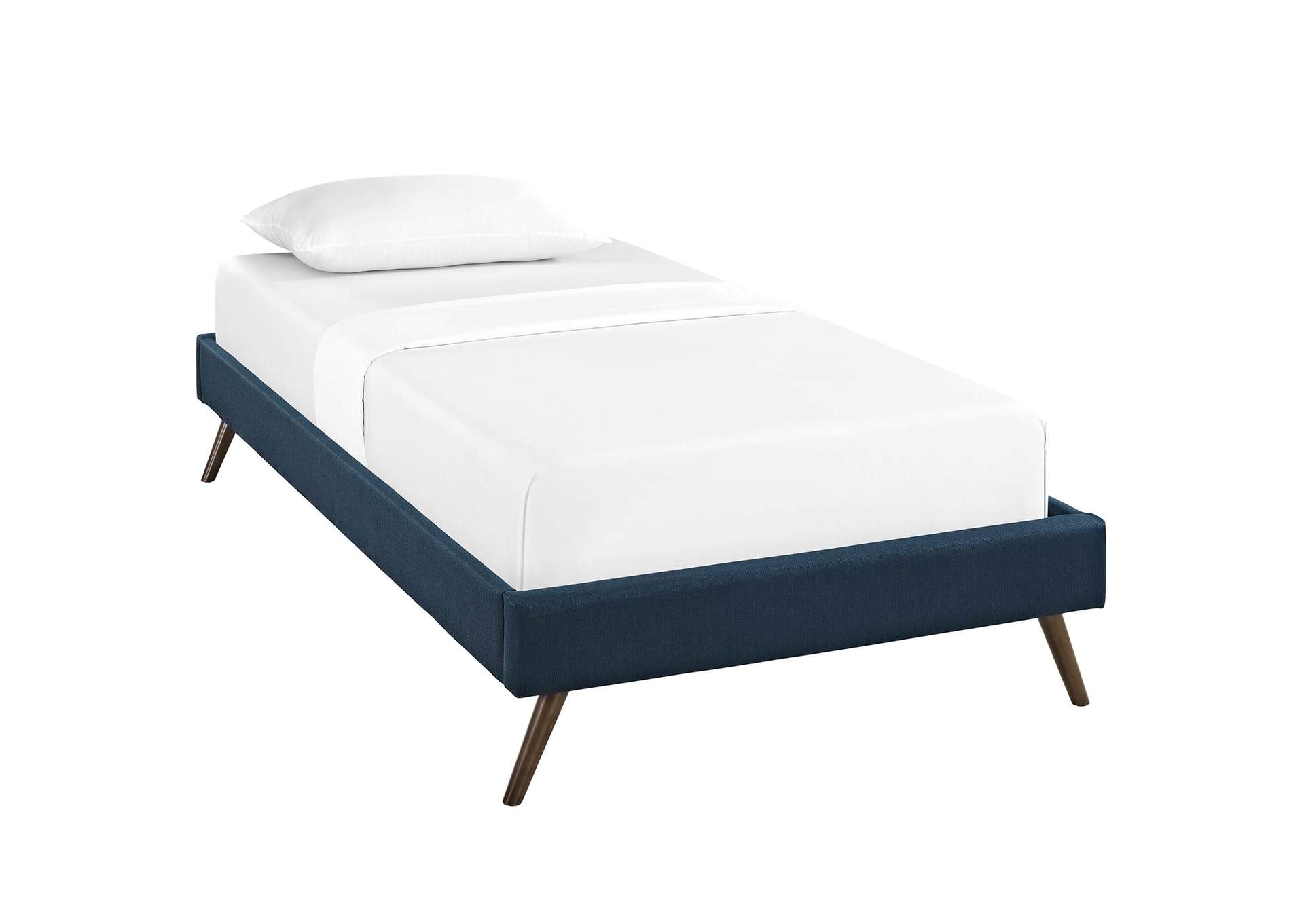 Azure Loryn Twin Bed - Fabric Frame with Round Splayed Legs,Modway