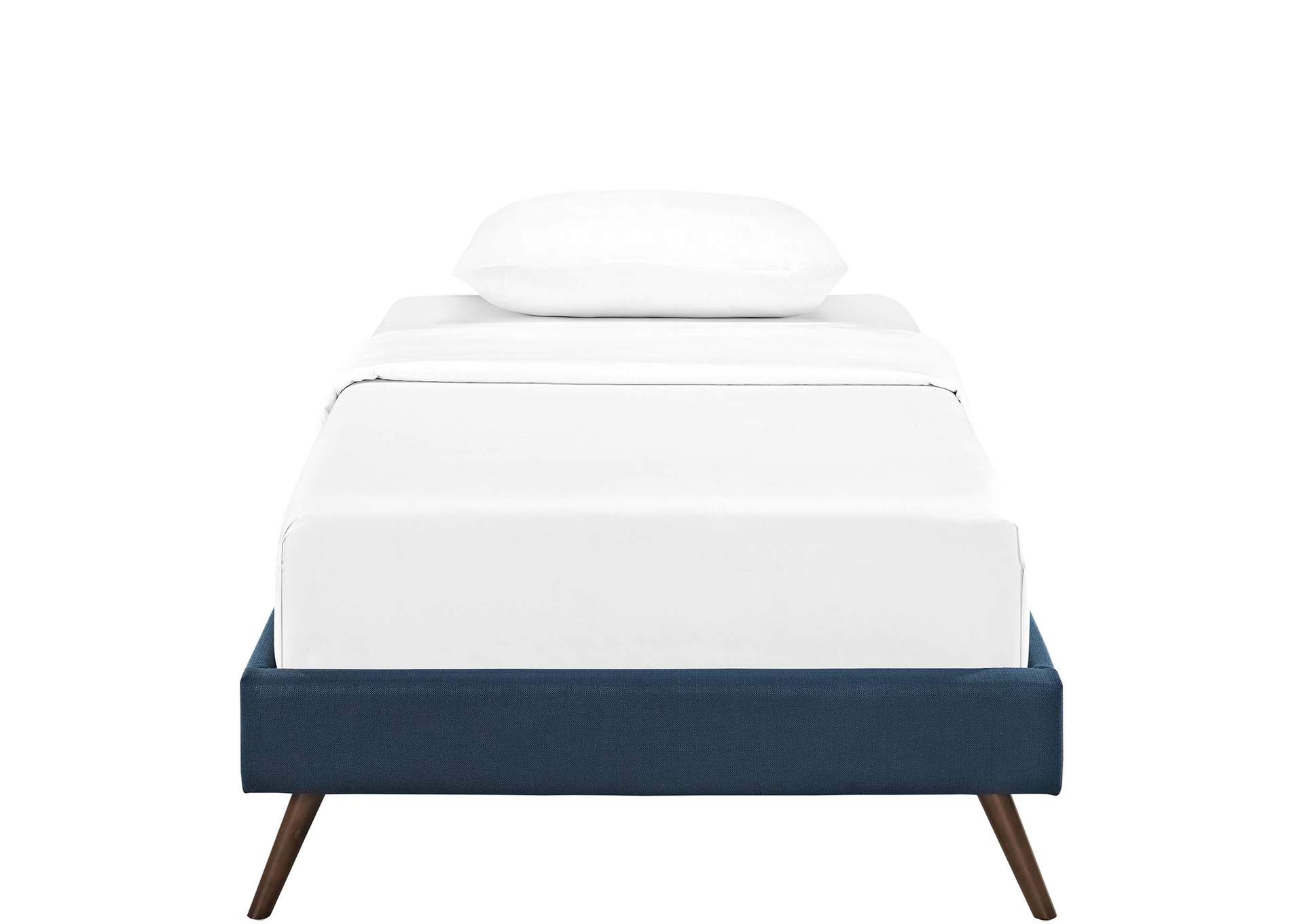 Azure Loryn Twin Bed - Fabric Frame with Round Splayed Legs,Modway