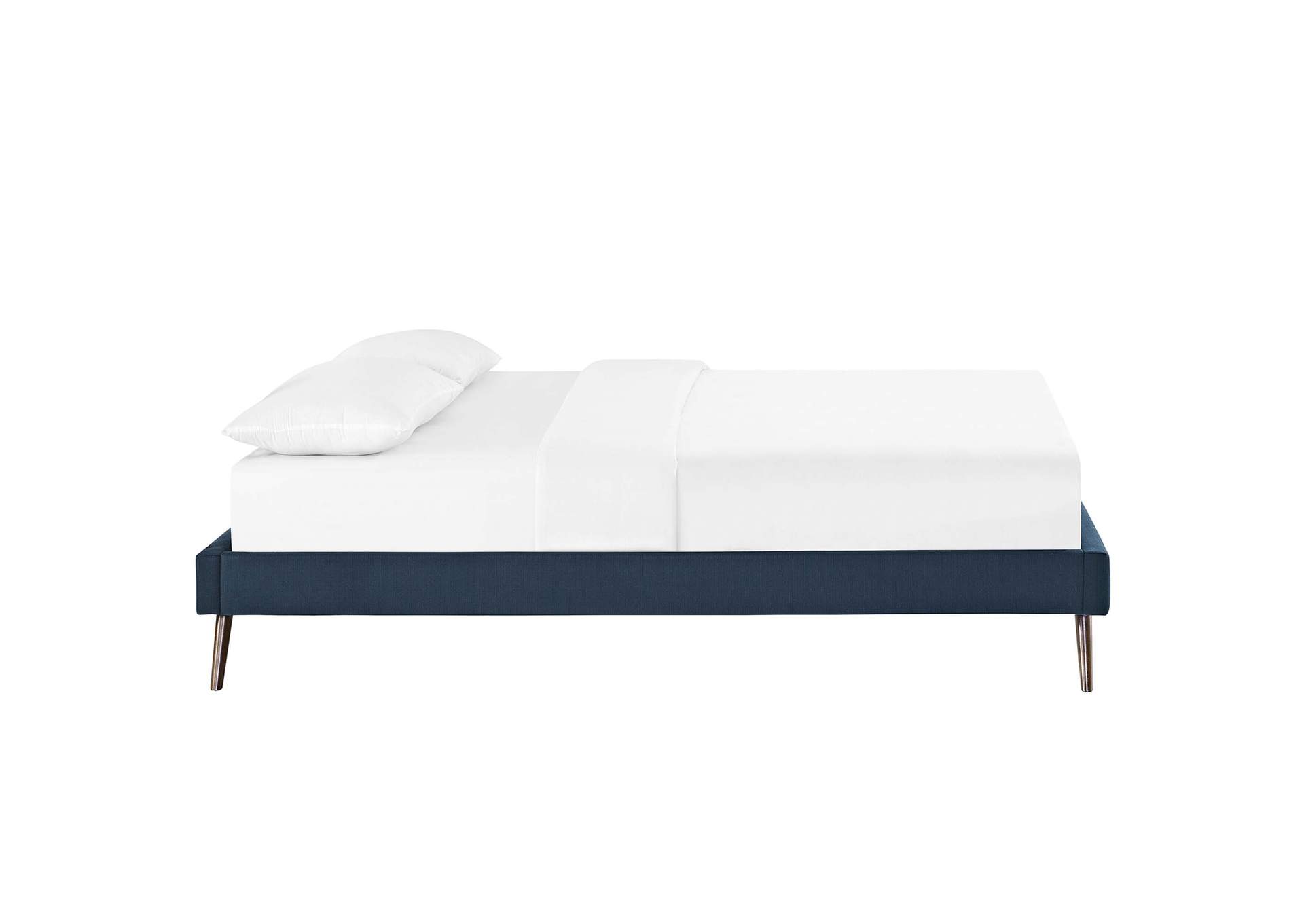 Azure Loryn Queen Bed - Fabric Frame with Round Splayed Legs,Modway