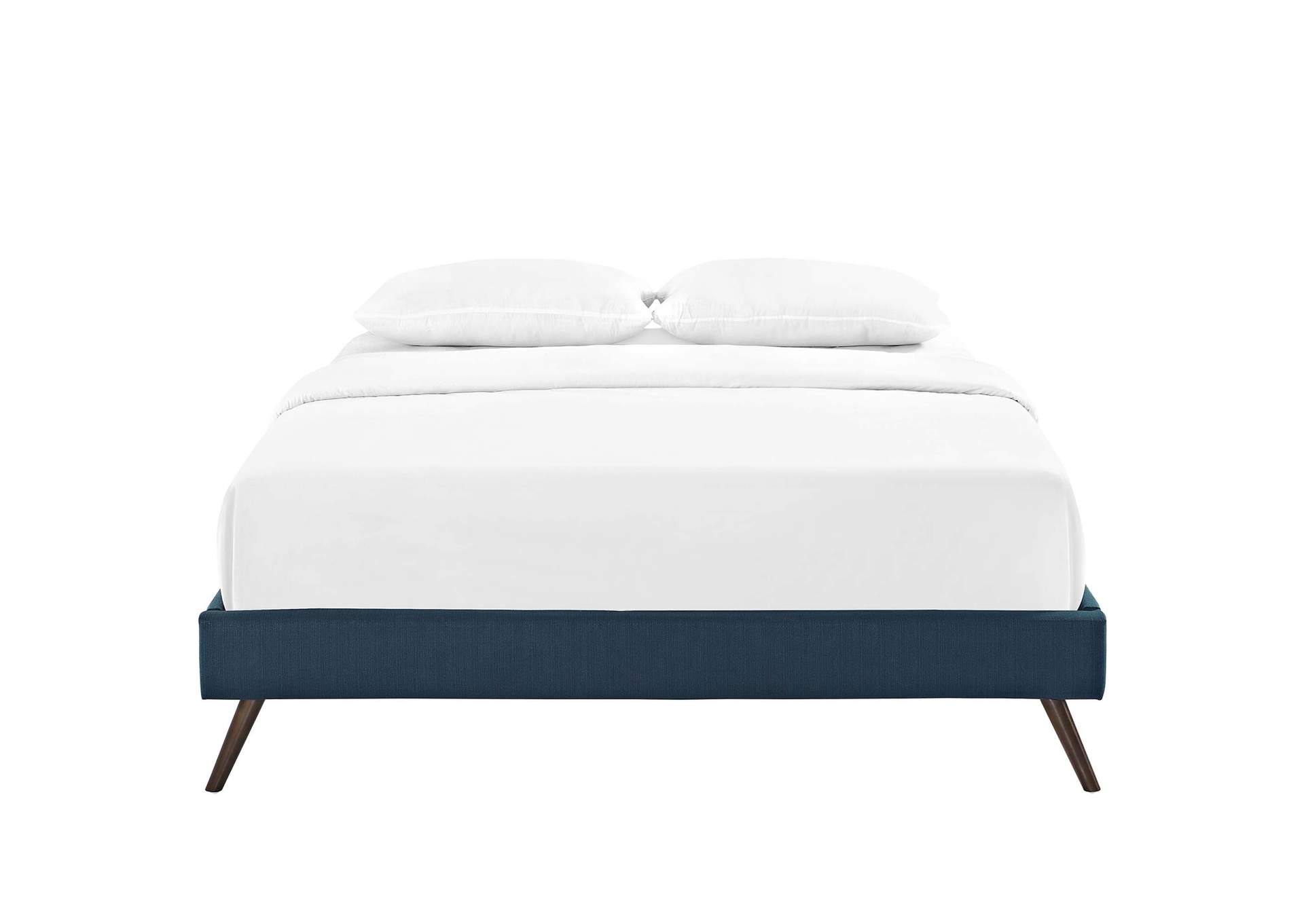 Azure Loryn Queen Bed - Fabric Frame with Round Splayed Legs,Modway