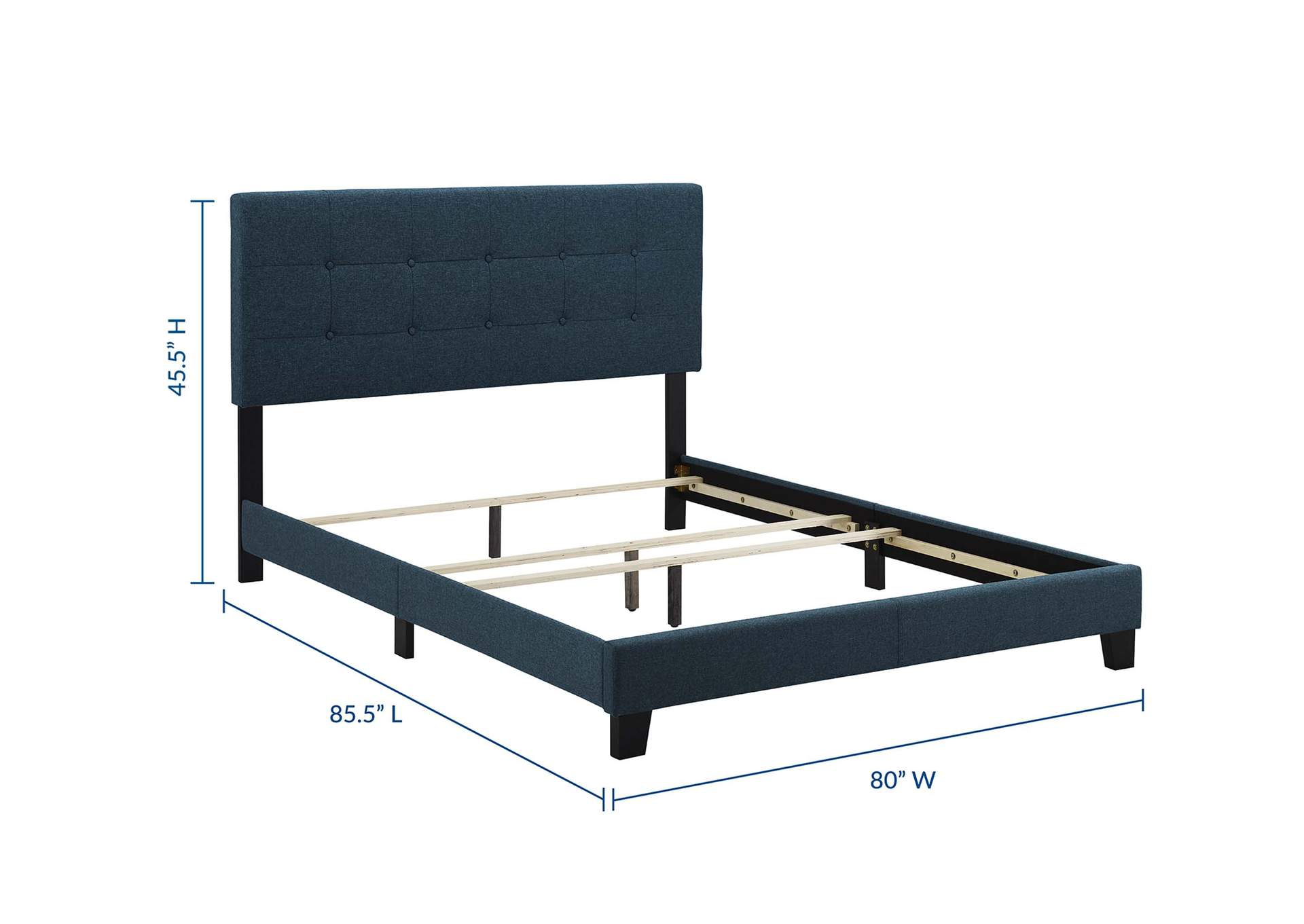 Azure Amira King Upholstered Bed - Fabric,Modway
