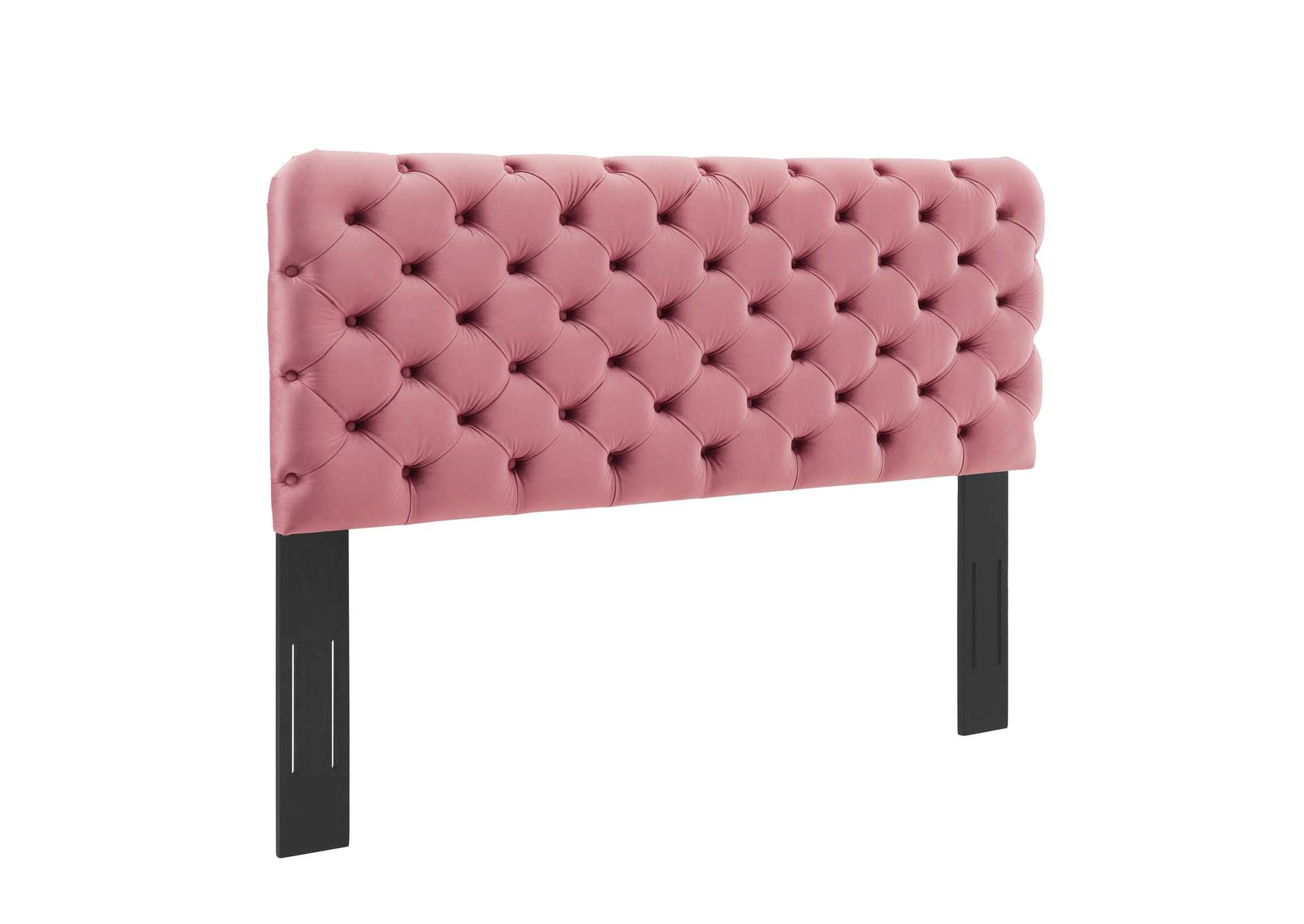 Lizzy Dusty Rose Tufted Twin Performance Velvet Headboard,Modway