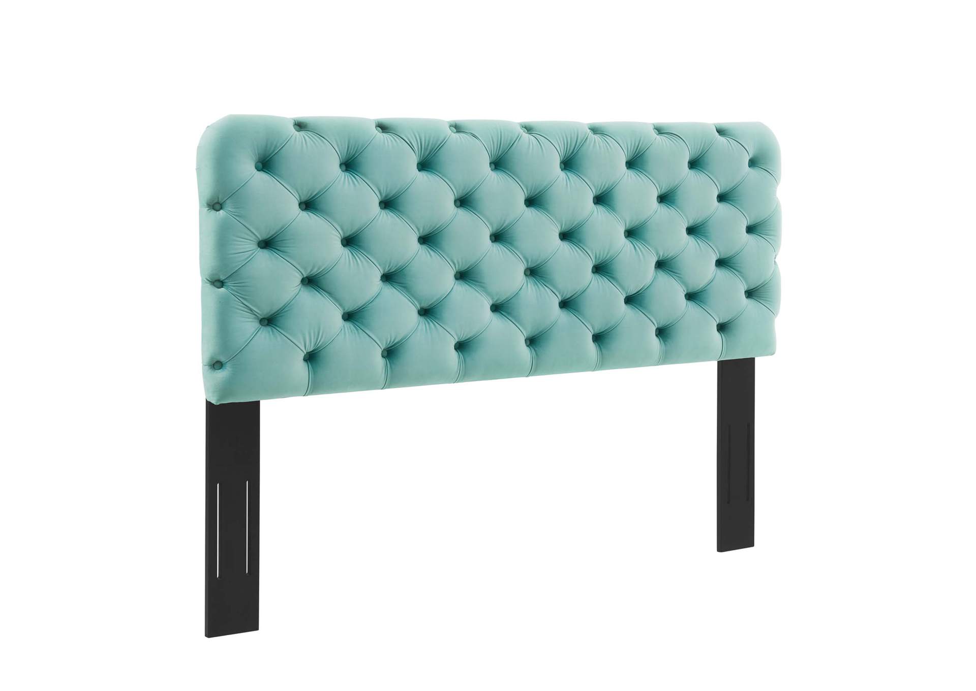 Lizzy Mint Tufted Twin Performance Velvet Headboard,Modway