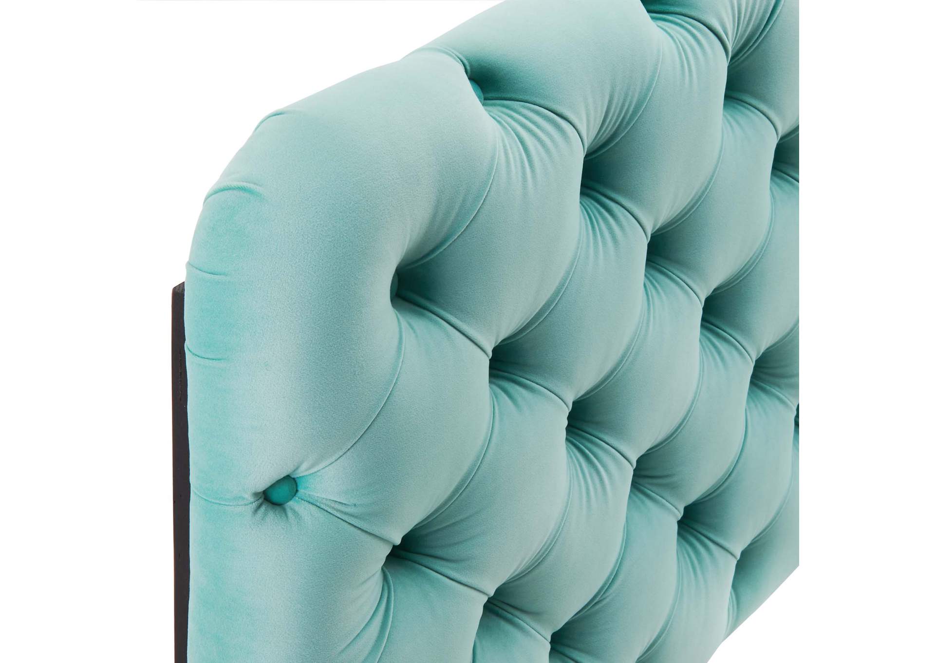 Lizzy Mint Tufted Twin Performance Velvet Headboard,Modway