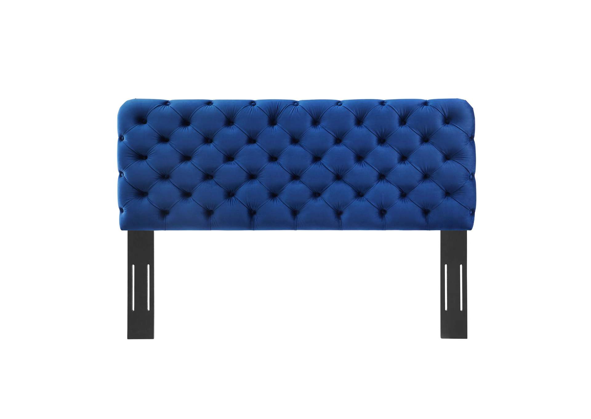 Lizzy Navy Tufted Twin Performance Velvet Headboard,Modway
