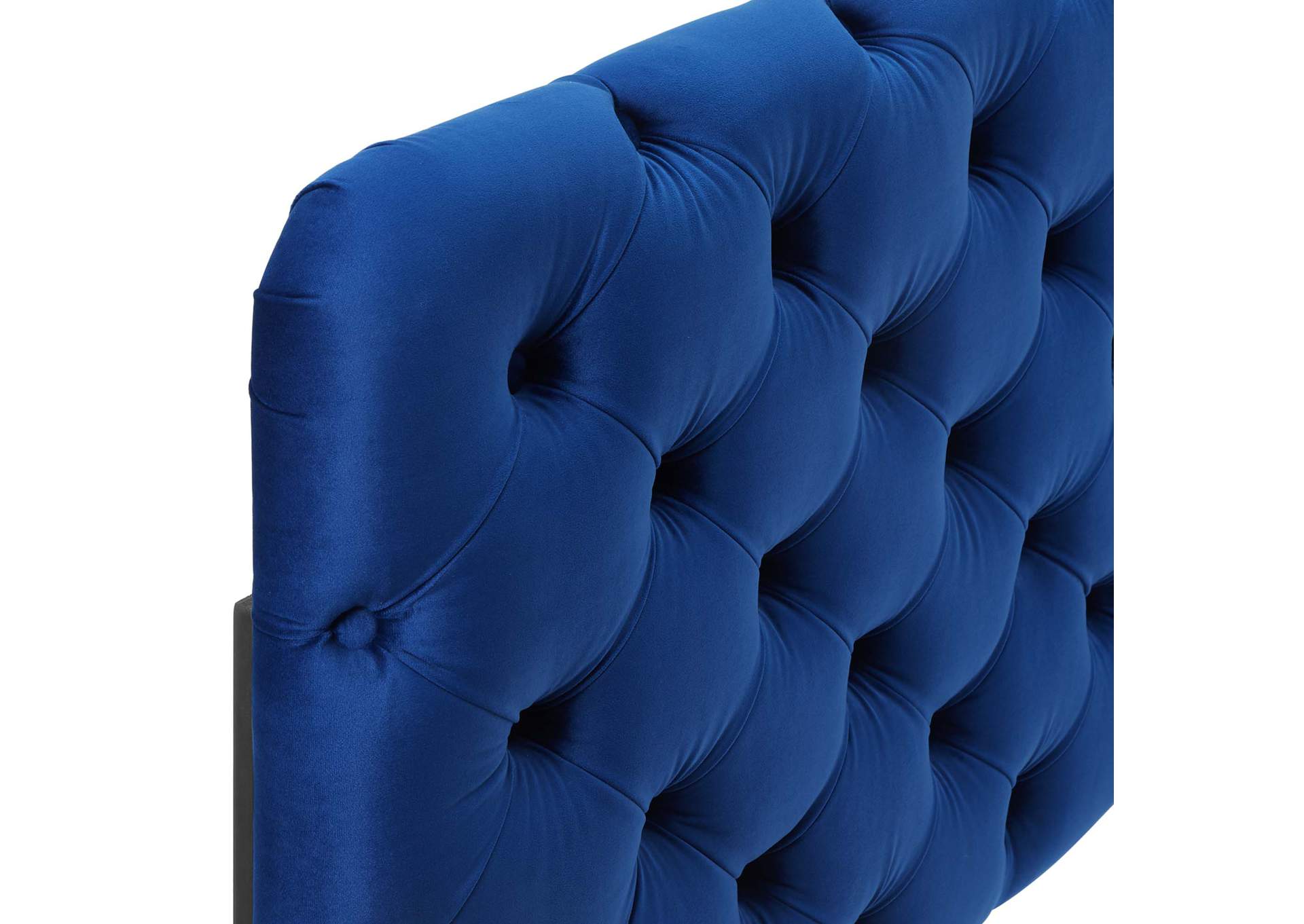 Lizzy Navy Tufted Twin Performance Velvet Headboard,Modway