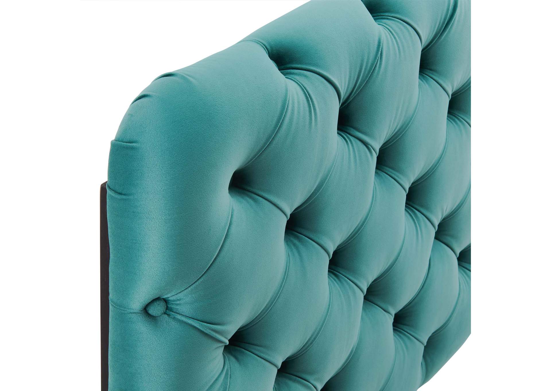 Lizzy Teal Tufted Twin Performance Velvet Headboard,Modway