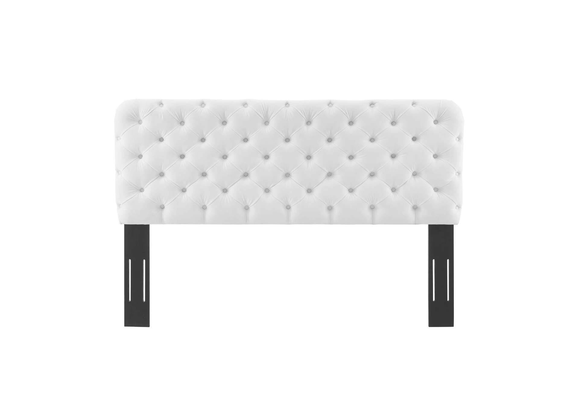 Lizzy White Tufted Twin Performance Velvet Headboard,Modway