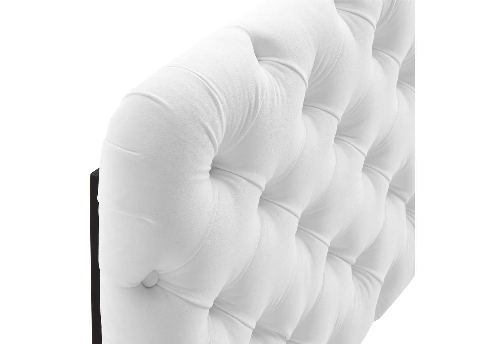 Lizzy White Tufted Twin Performance Velvet Headboard,Modway