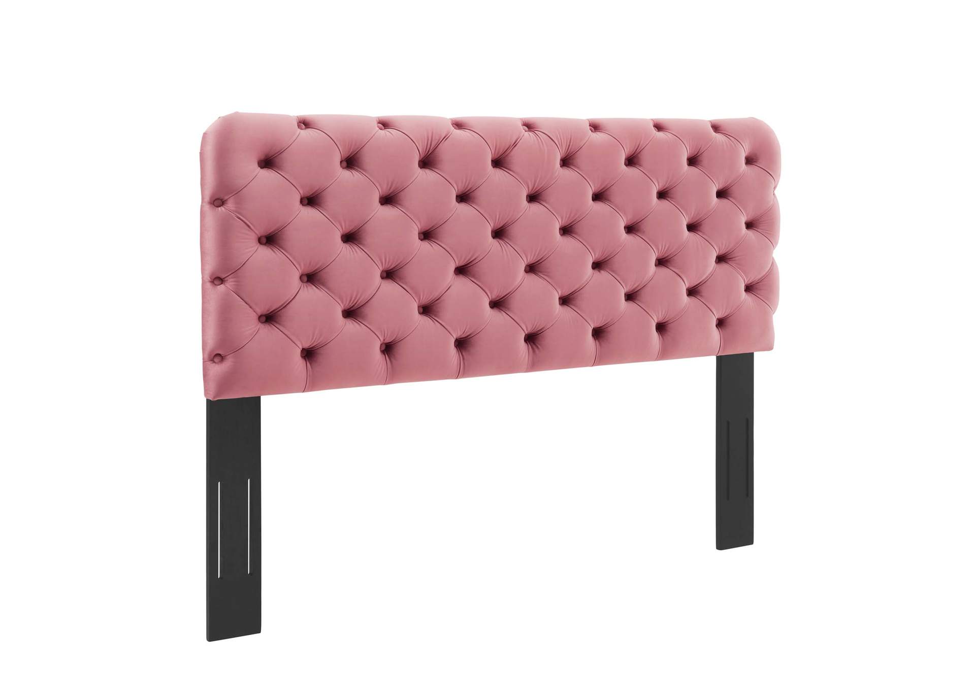 Lizzy Dusty Rose Tufted Full/Queen Performance Velvet Headboard,Modway