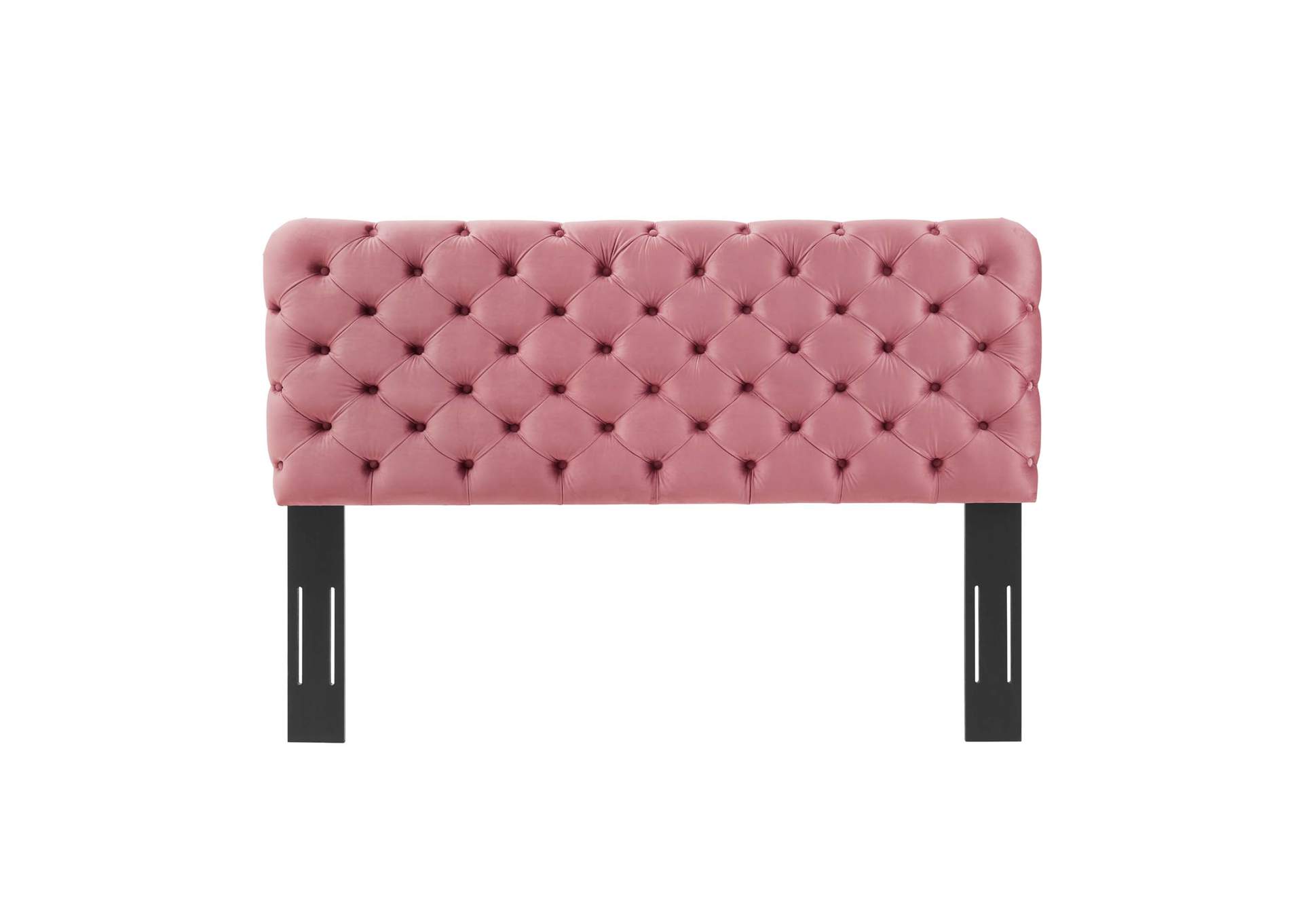 Lizzy Dusty Rose Tufted Full/Queen Performance Velvet Headboard,Modway