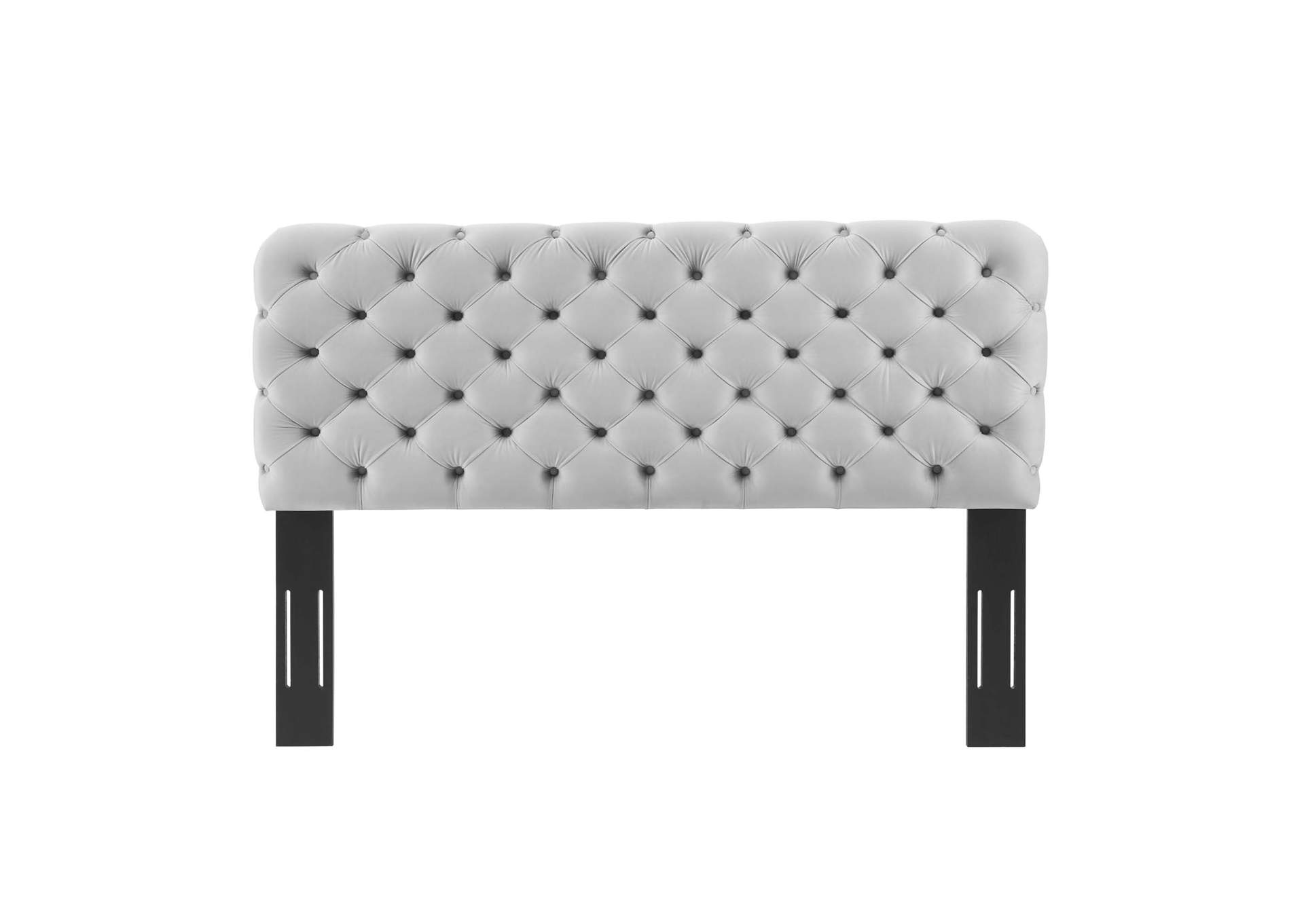 Lizzy Light Gray Tufted Full/Queen Performance Velvet Headboard,Modway