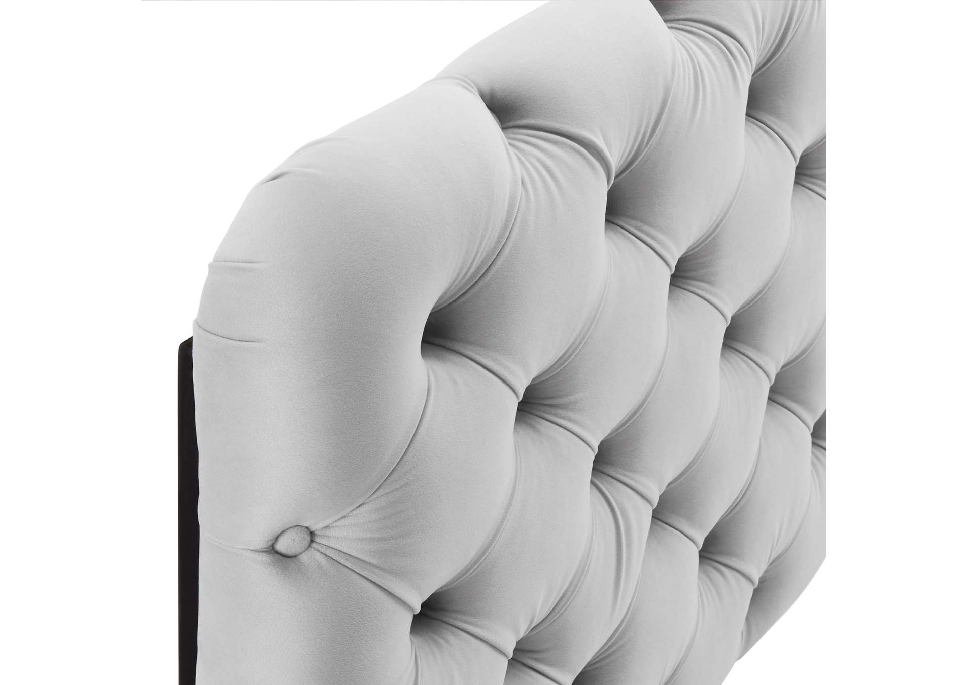 Lizzy Light Gray Tufted Full/Queen Performance Velvet Headboard,Modway