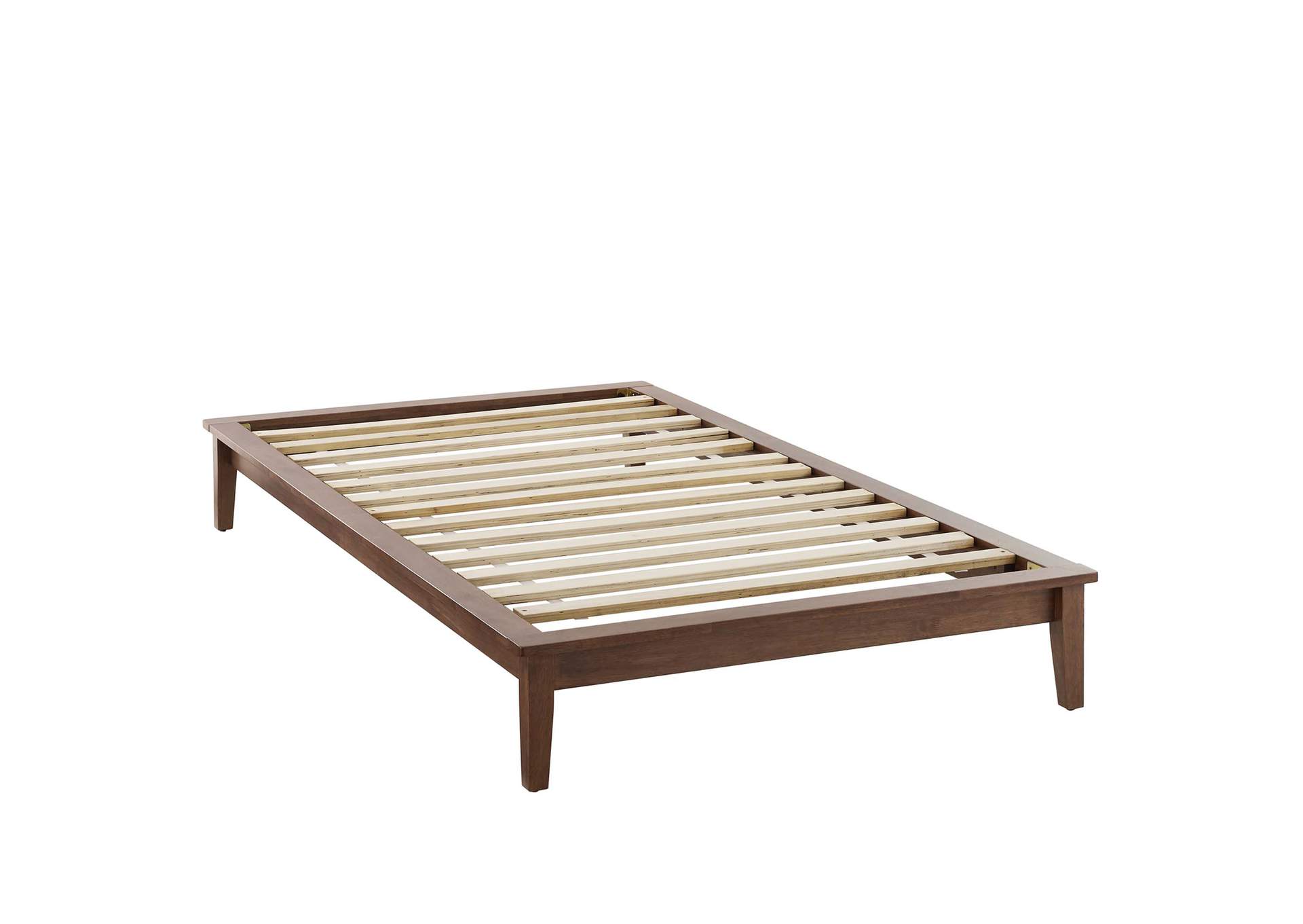 Walnut Lodge Twin Wood Platform Bed Frame,Modway