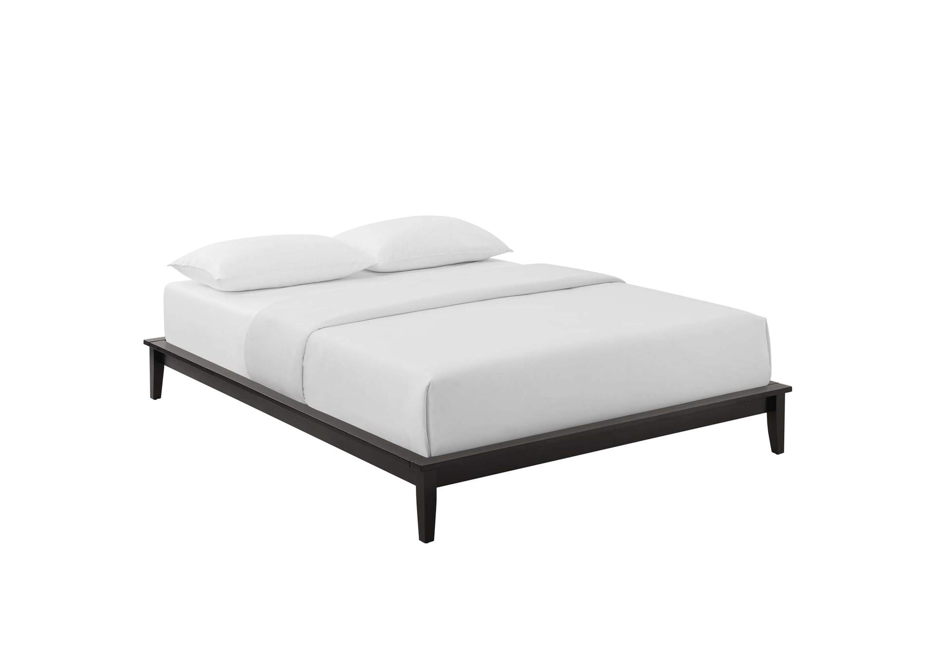 Cappuccino Lodge Queen Wood Platform Bed Frame,Modway