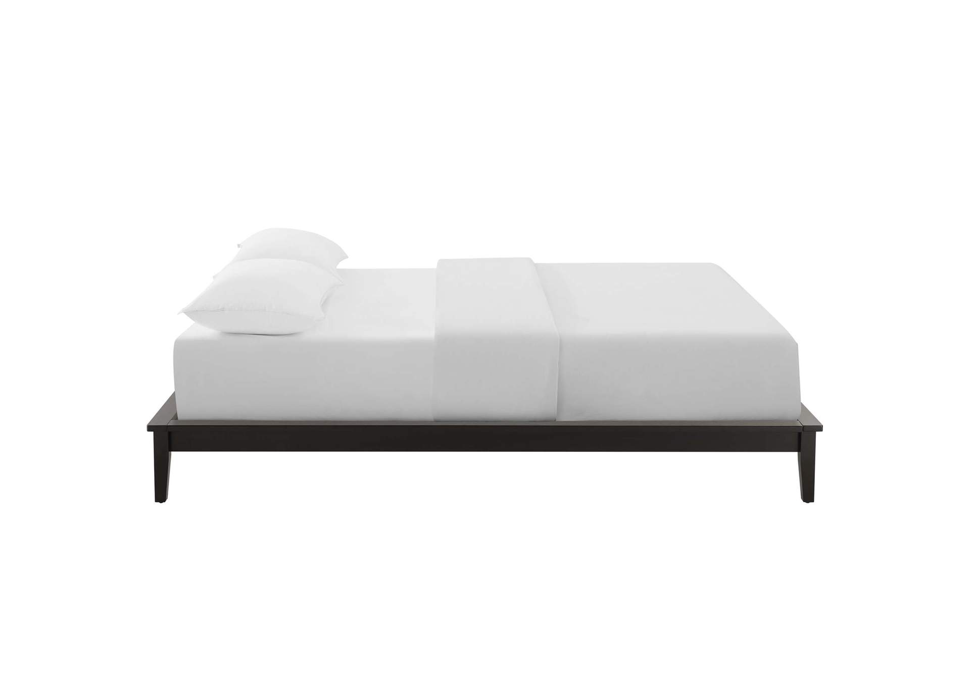 Cappuccino Lodge Queen Wood Platform Bed Frame,Modway
