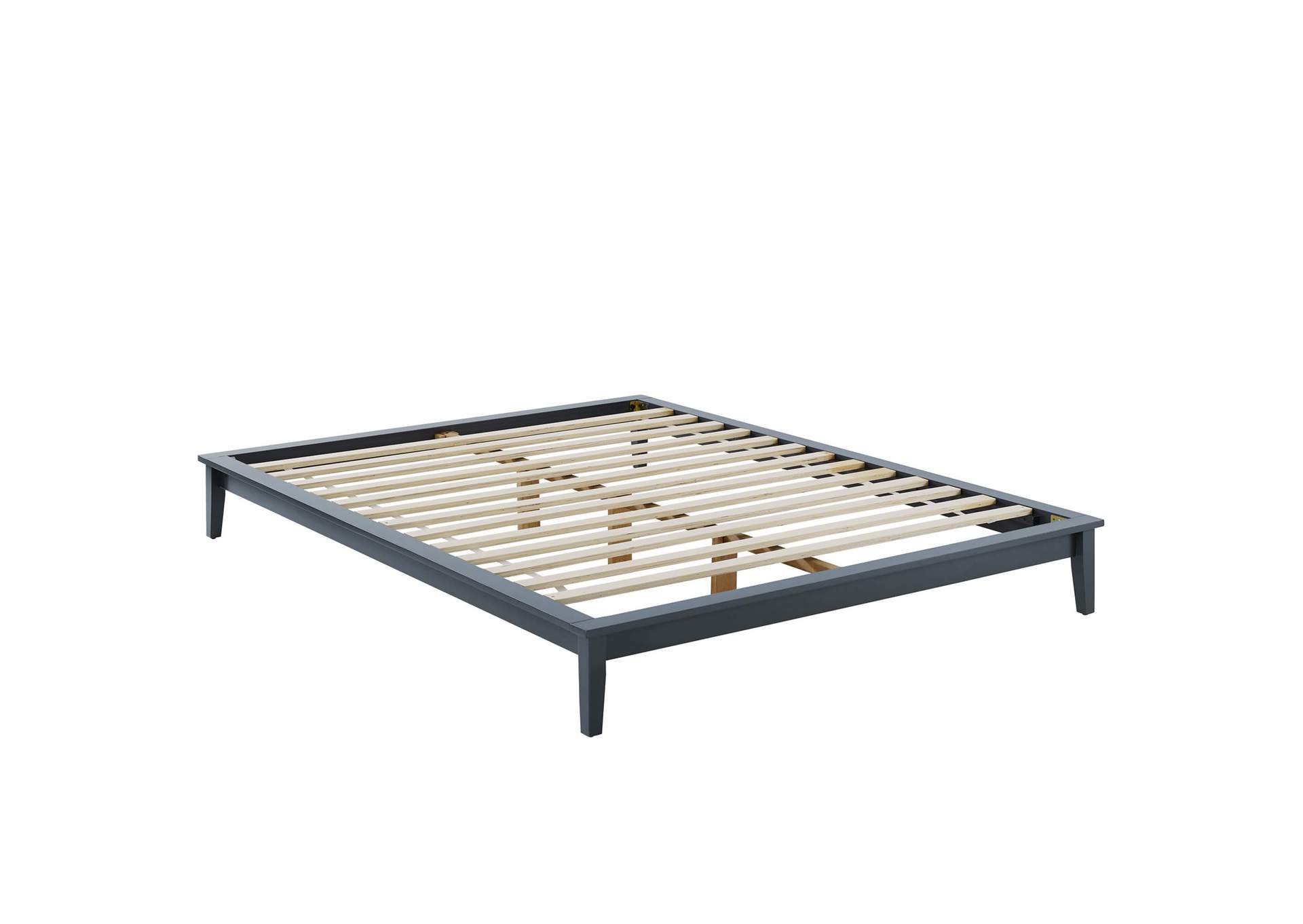 Gray Lodge Queen Wood Platform Bed Frame,Modway