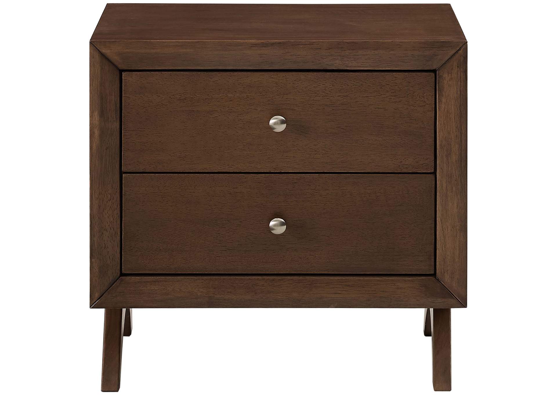 Walnut Providence Nightstand or End Table,Modway