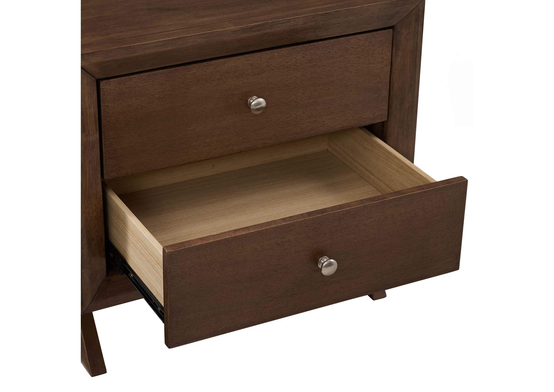 Walnut Providence Nightstand or End Table,Modway