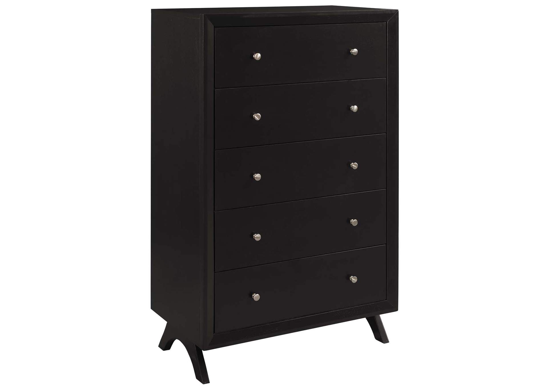 Cappuccino Providence Five-Drawer Chest or Stand,Modway