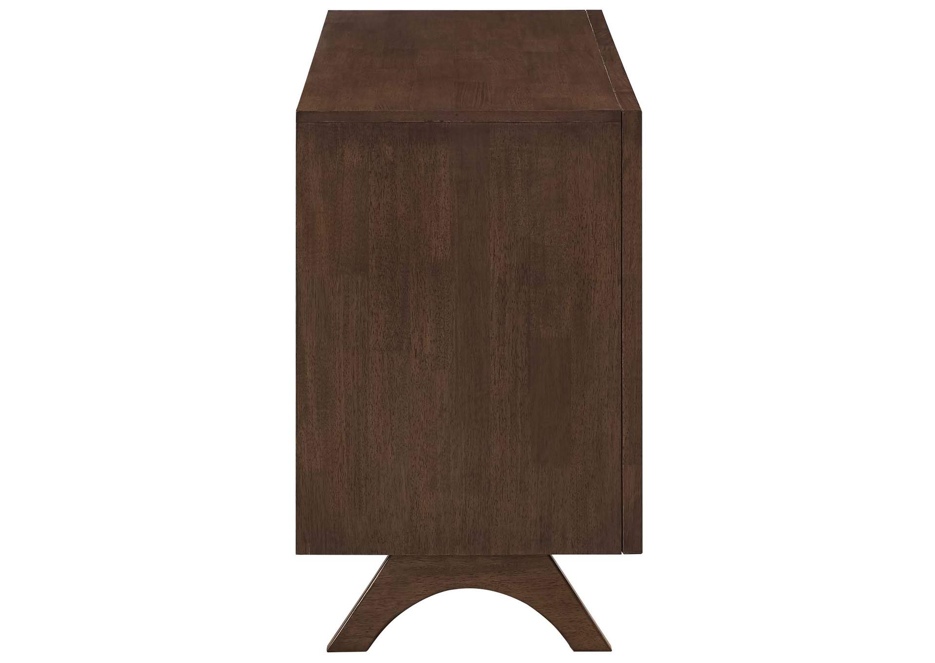 Walnut Providence Three-Drawer Dresser or Stand,Modway