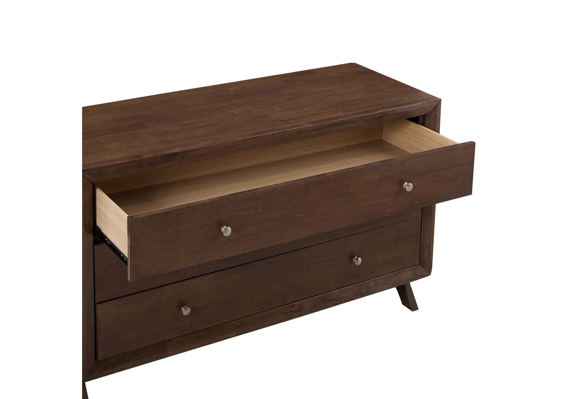Walnut Providence Three-Drawer Dresser or Stand,Modway