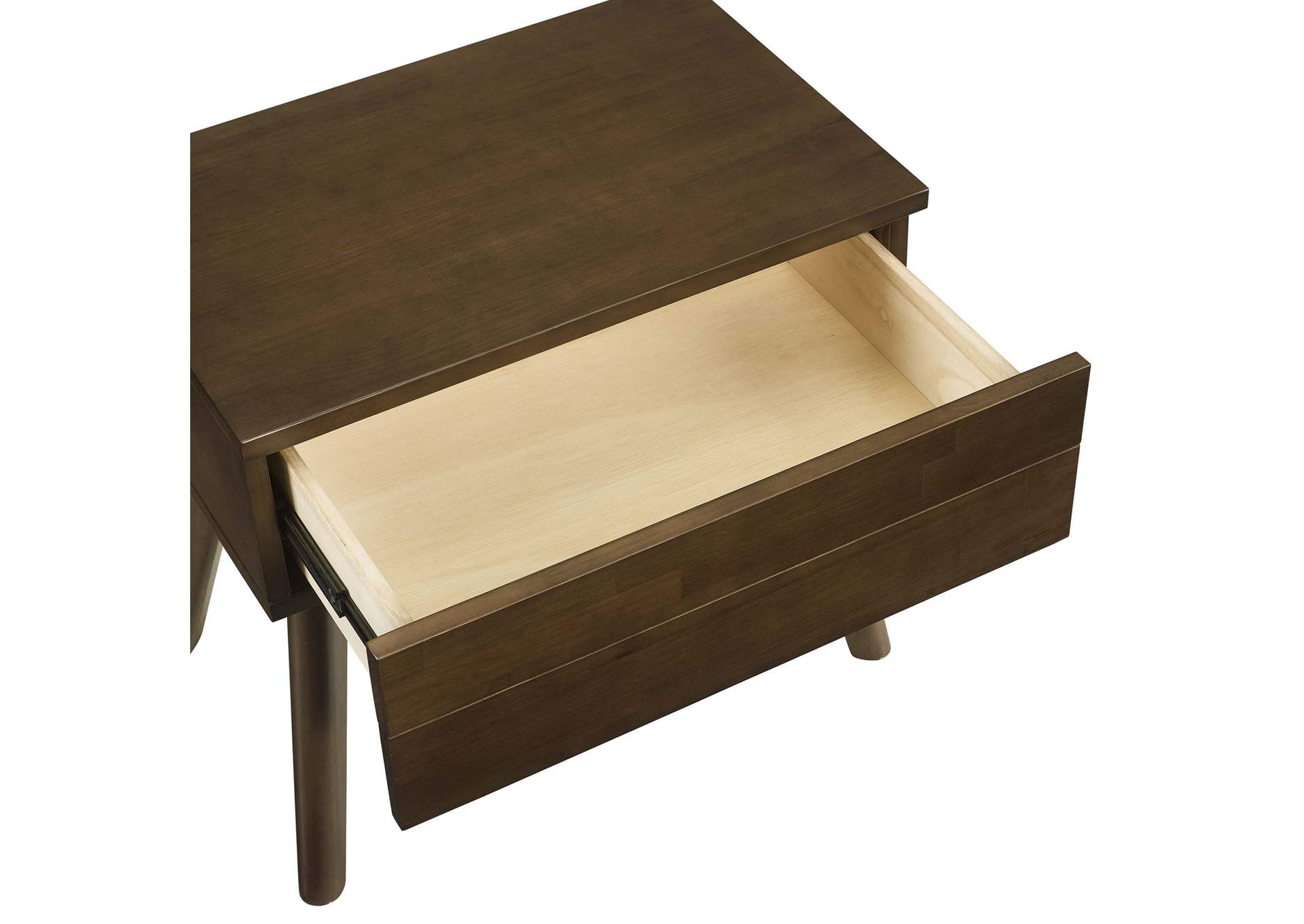 Walnut Everly Wood Nightstand,Modway